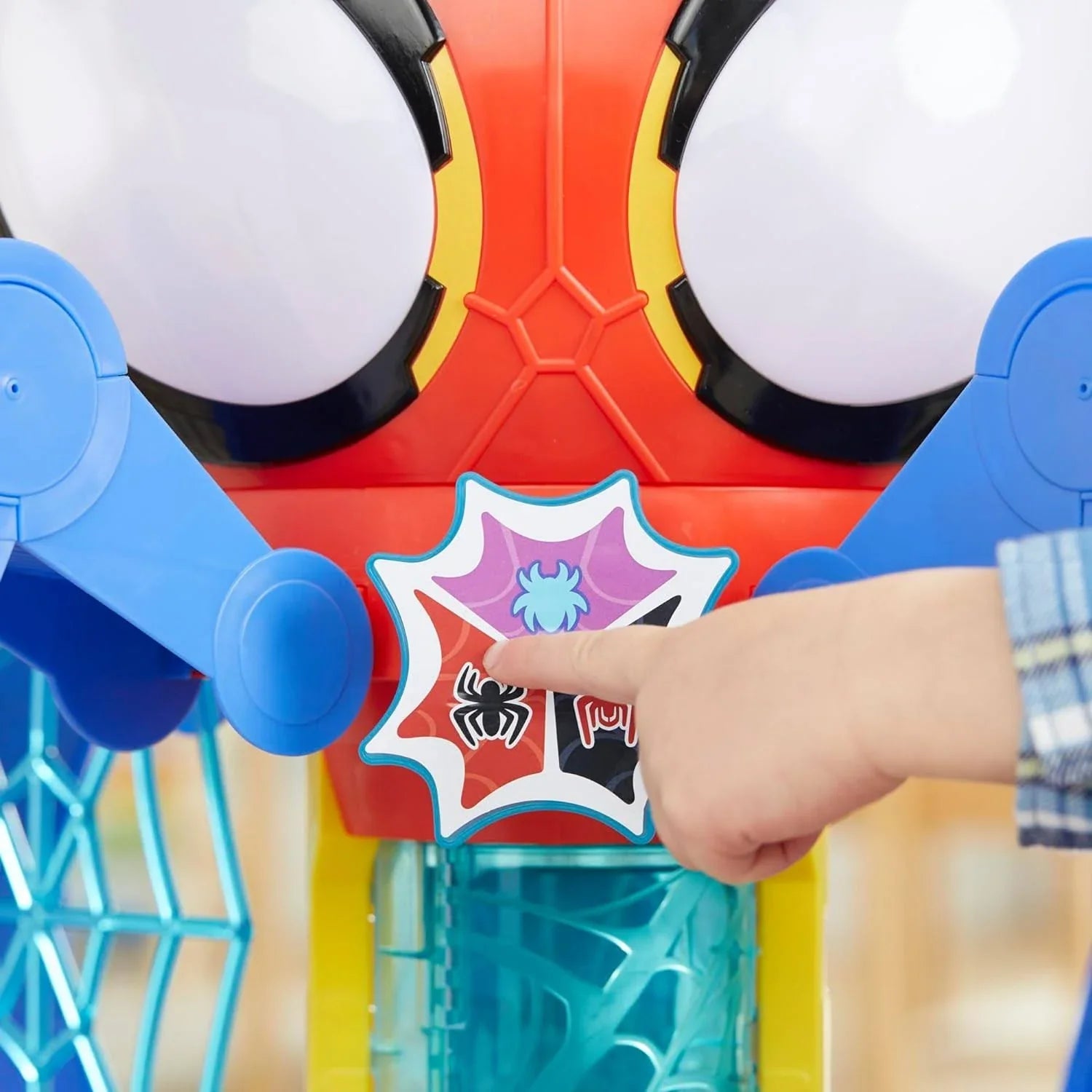 Spidey and His Amazing Friends Web-Spinners Web-Quarters, Kids Playset with Action Figure, Vehicle, and Accessories, Marvel Super Hero Toys, Ages 3 - MadeInUSA