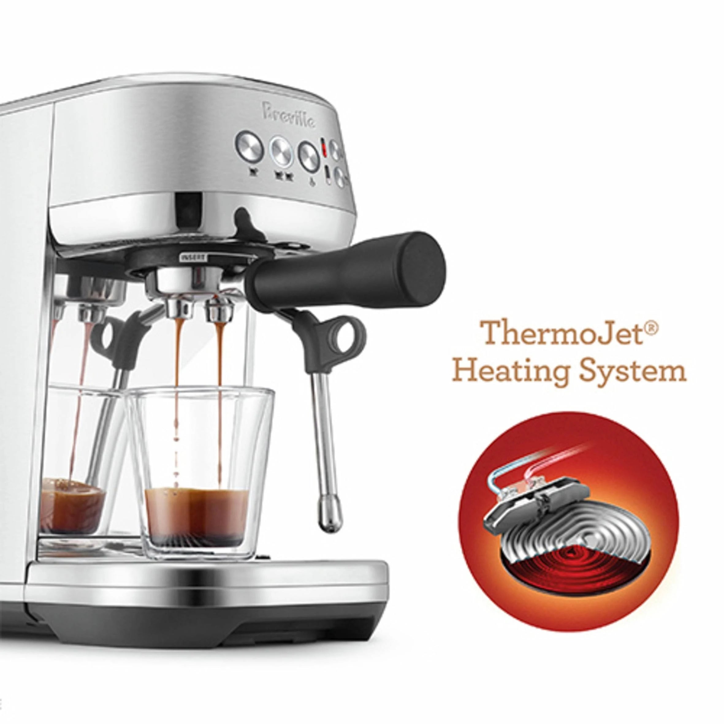 Breville Bambino Plus Espresso Machine Stainless Steel - MadeInUSA