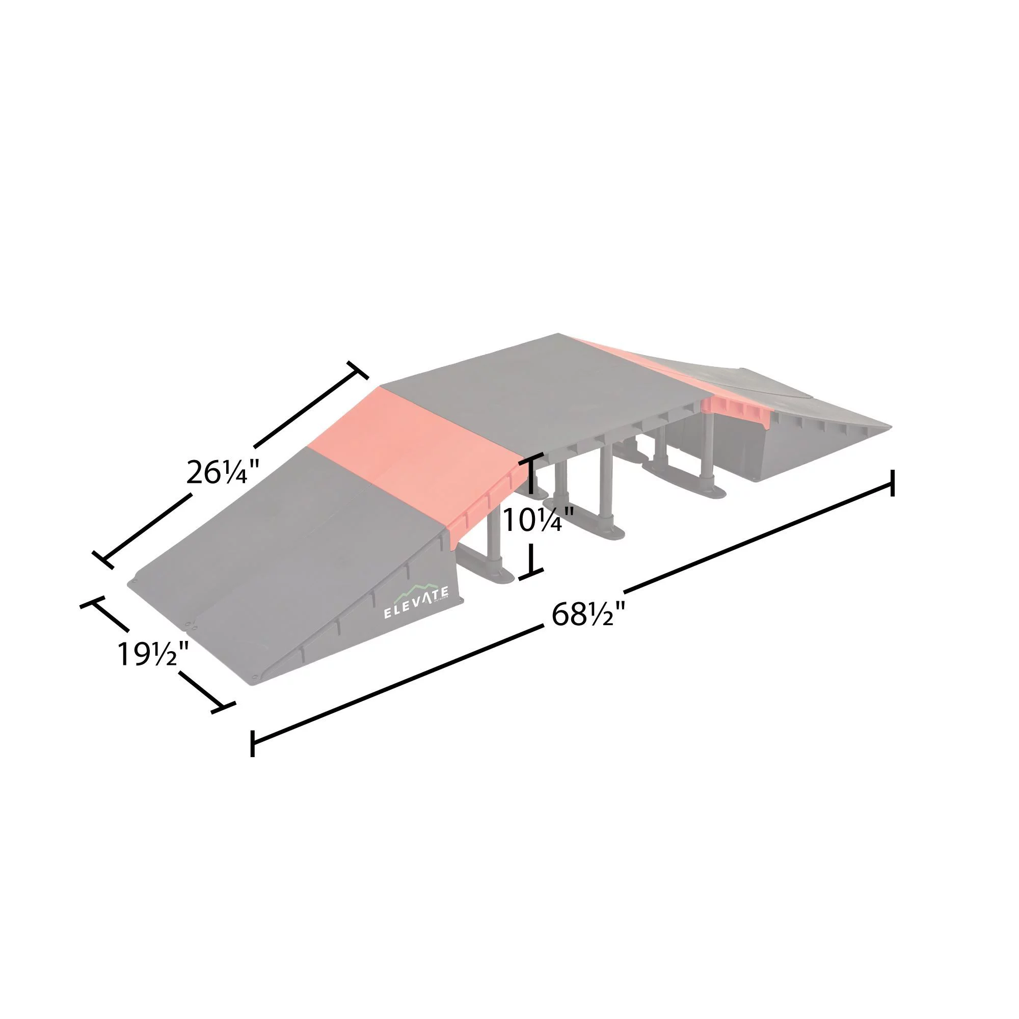 Elevate Outdoor Mini EZ-Link Skateboard Ramp Set with Slopes - MadeInUSA