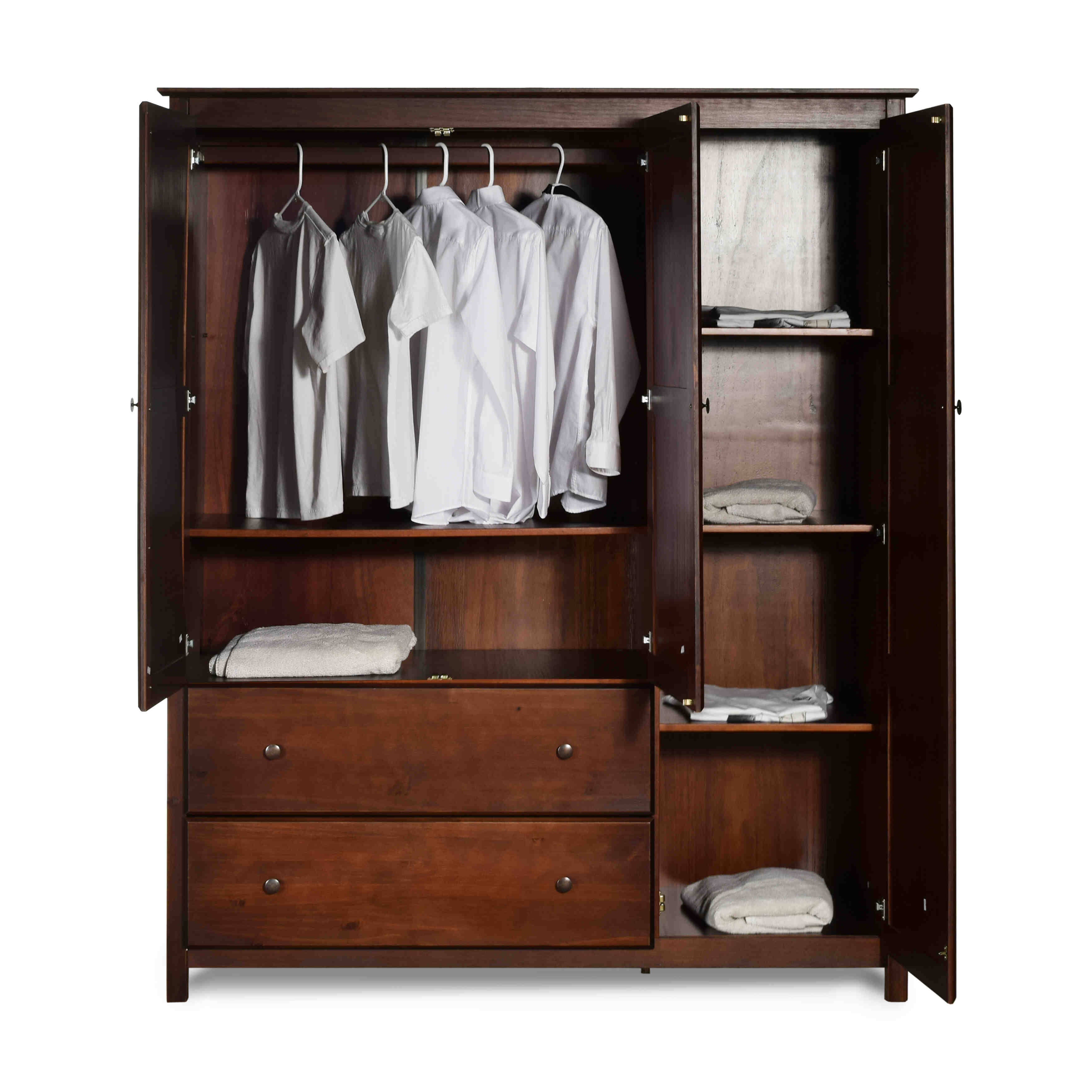 Grain Wood Furniture Sheila Armoire; Walnut - MadeInUSA