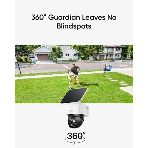 Eufy Security SoloCam S340 3K HD Solar-Powered Outdoor Security Camera - MadeInUSA