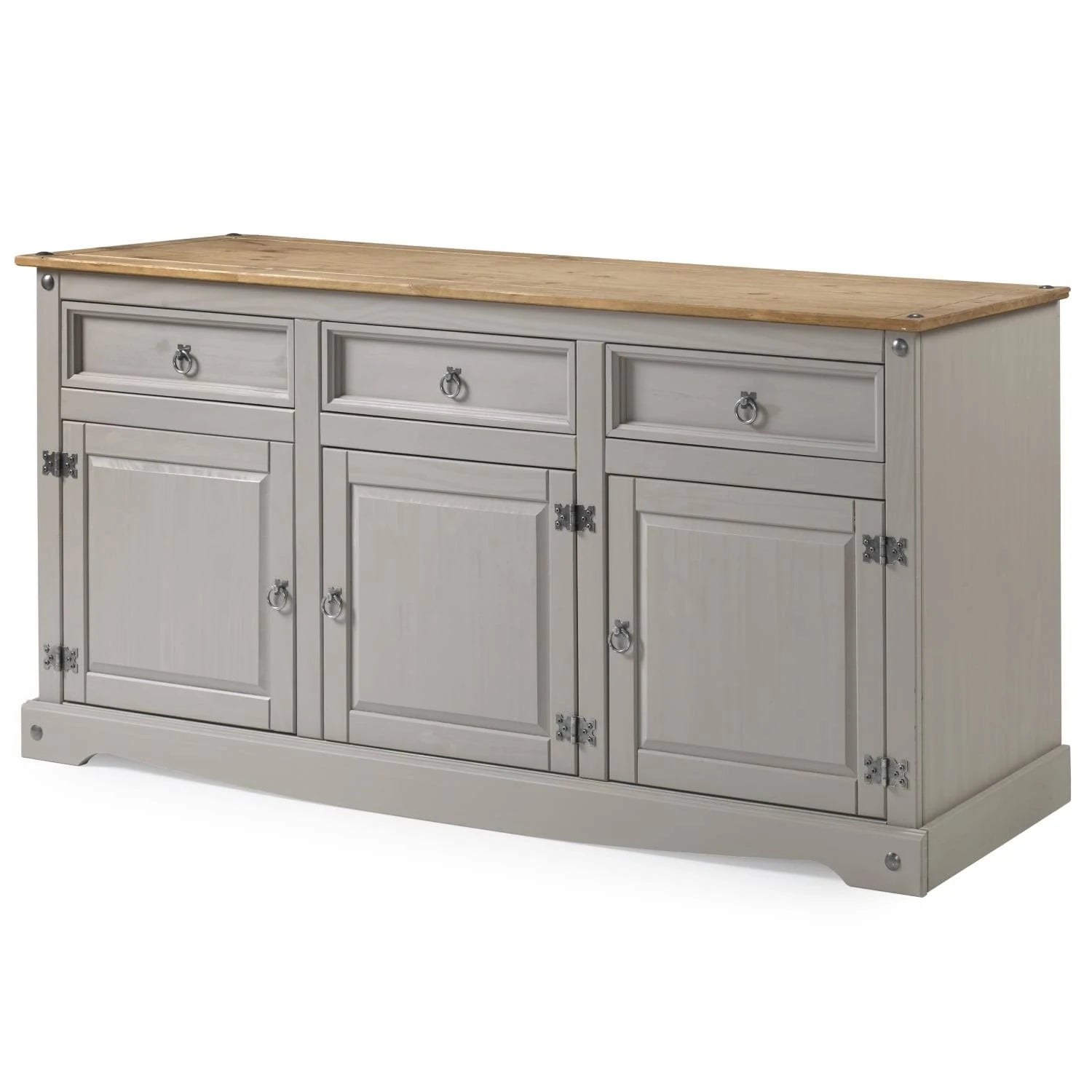 Wood Buffet Sideboard Corona Gray | Furniture Dash COG917 - MadeInUSA