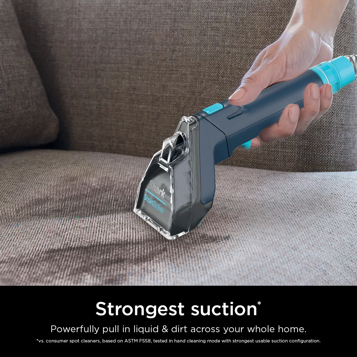 Shark StainStriker Portable Carpet & Upholstery Cleaner, for Use on Carpets, Area Rugs, Couches, Upholstery, Cars & More, Navy, PX200 - MadeInUSA