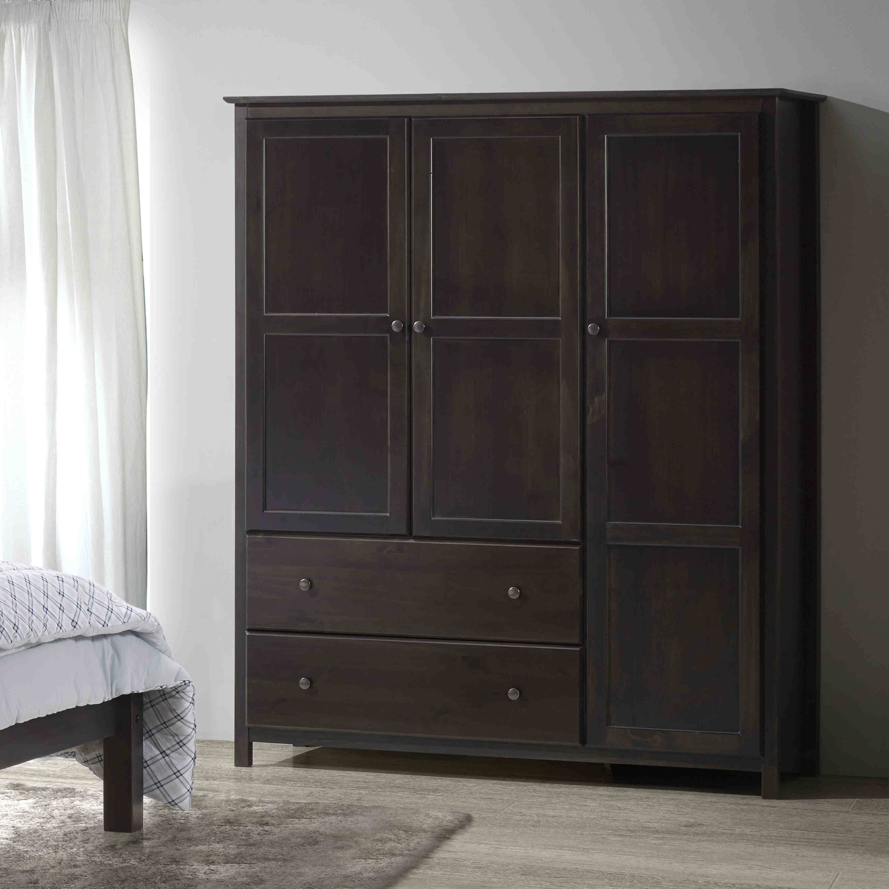 Grain Wood Furniture Sheila Armoire; Walnut - MadeInUSA