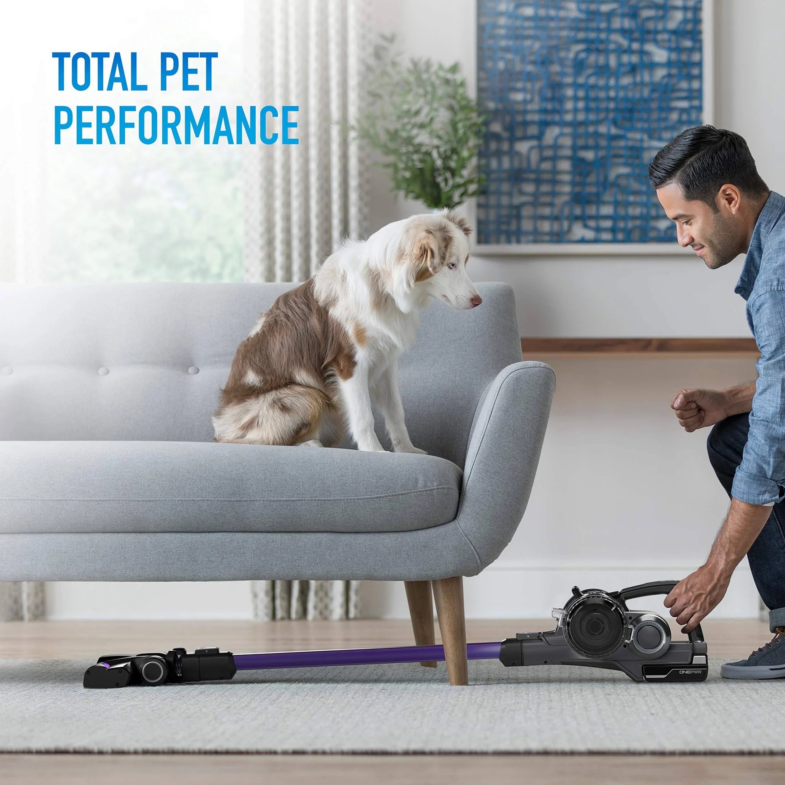 Hoover Onepwr Blade Max Pet Cordless Stick Vacuum Cleaner, Lightweight, BH53354V, Purple - MadeInUSA