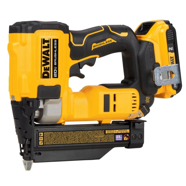 23 Gauge 112 ATOMIC Compact Series 20V MAX Brushless Cordless Pin Nailer Kit 2.0 Ah - MadeInUSA