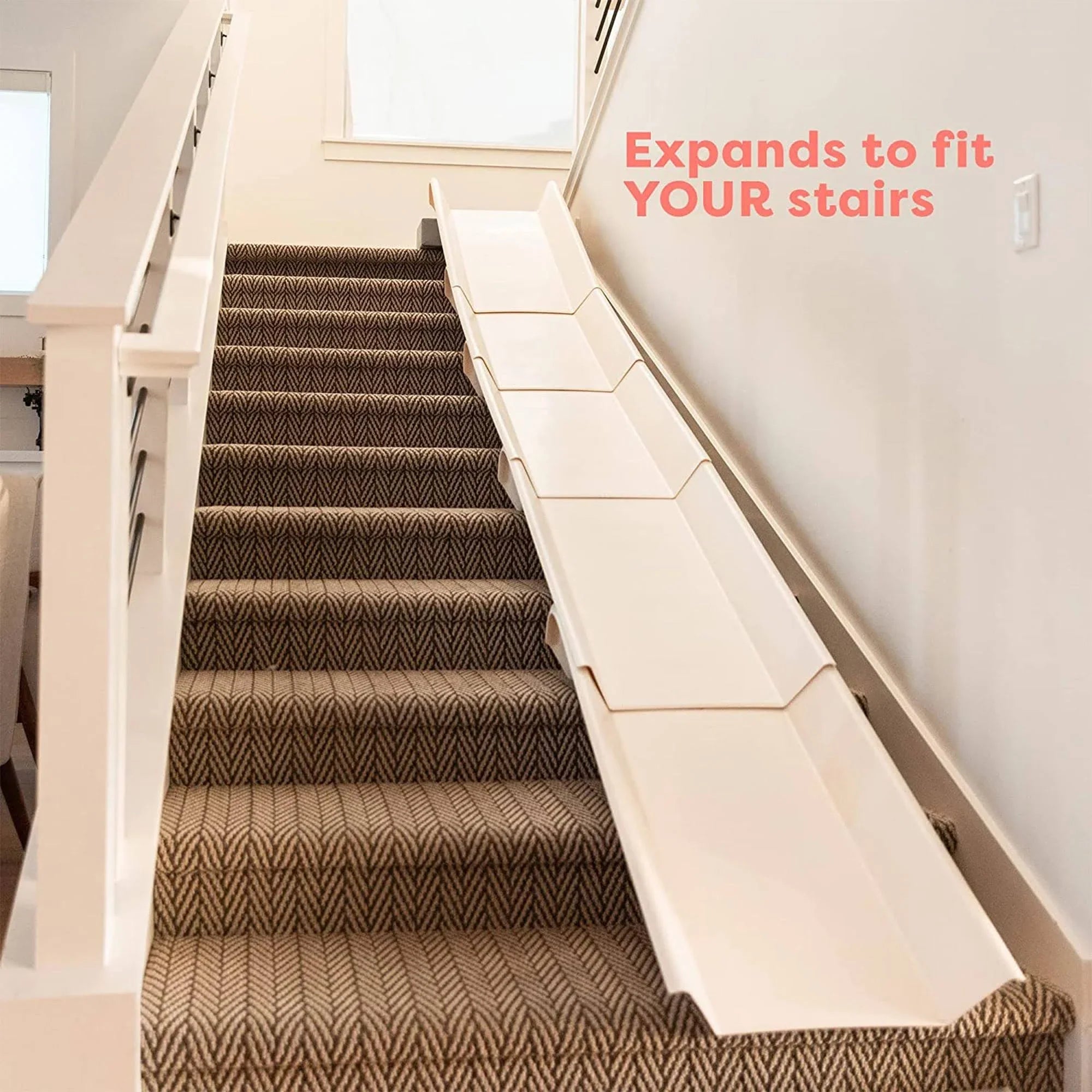 Stairslide Original Stair Mounted Kids Indoor Slide for 9 to 12 Stairs (8 Pack) - MadeInUSA