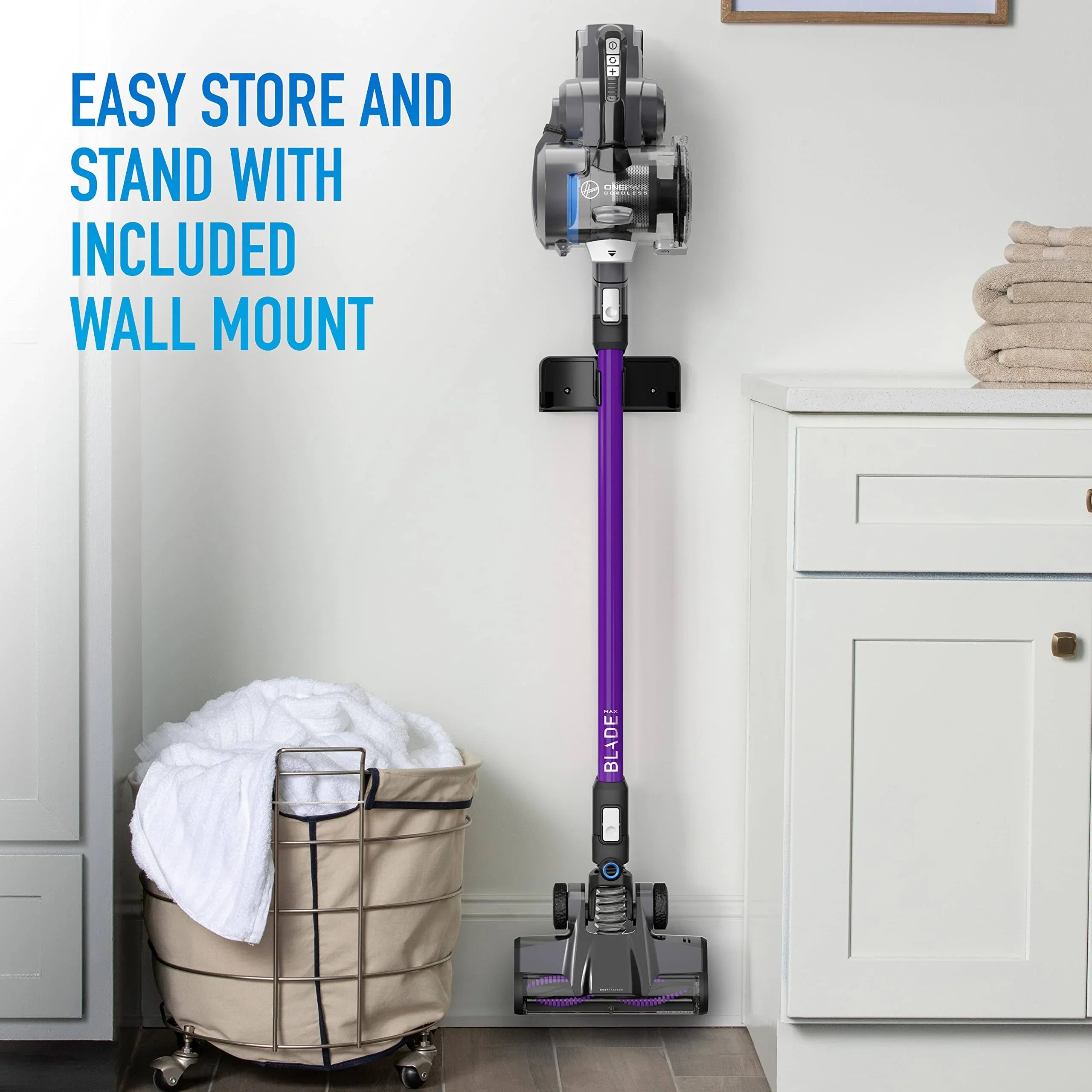 Hoover Onepwr Blade Max Pet Cordless Stick Vacuum Cleaner, Lightweight, BH53354V, Purple - MadeInUSA