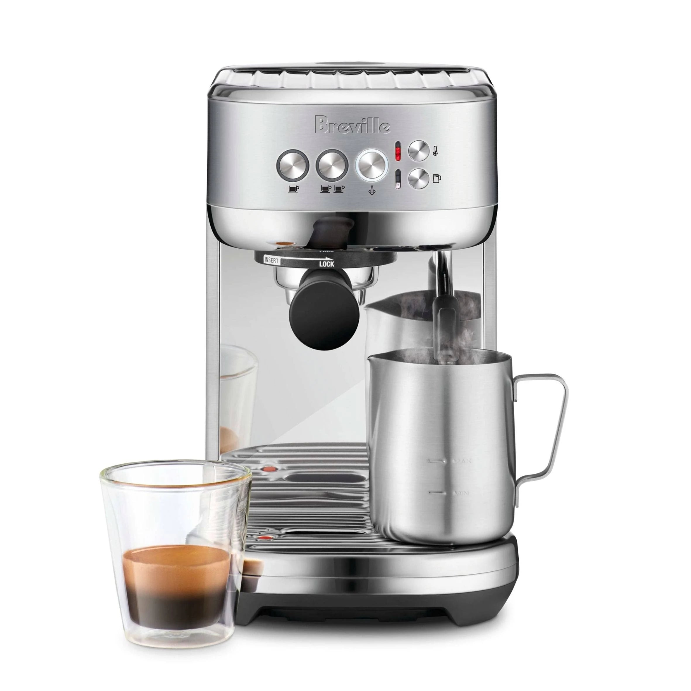 Breville Bambino Plus Espresso Machine Stainless Steel - MadeInUSA