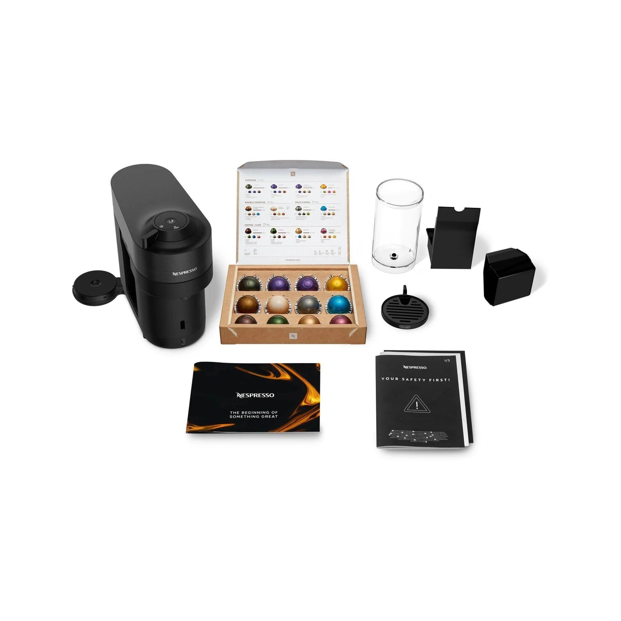 Nespresso Vertuo Pop+ Coffee Maker and Espresso Machine - Black - MadeInUSA