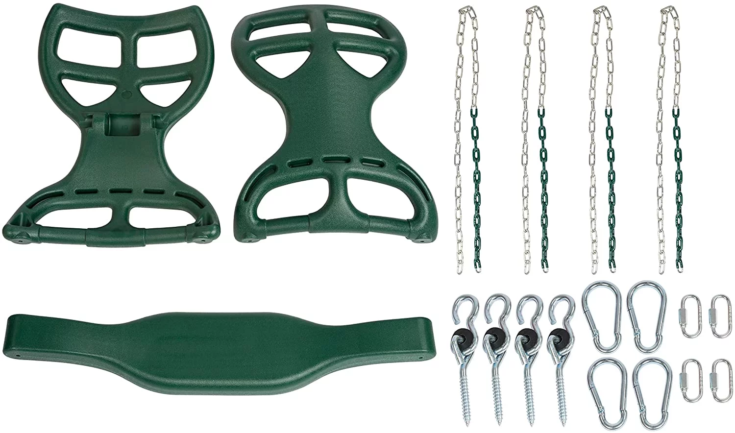 Milliard Glider Swing for Swing Set Back-to-Back Glider for Kids, Attachment Options Included, Green - MadeInUSA