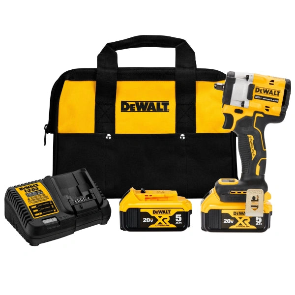 ATOMIC 20V MAX LithiumIon Brushless Cordless 38 Impact Wrench With Hog Ring Anvil Kit 5.0Ah - MadeInUSA