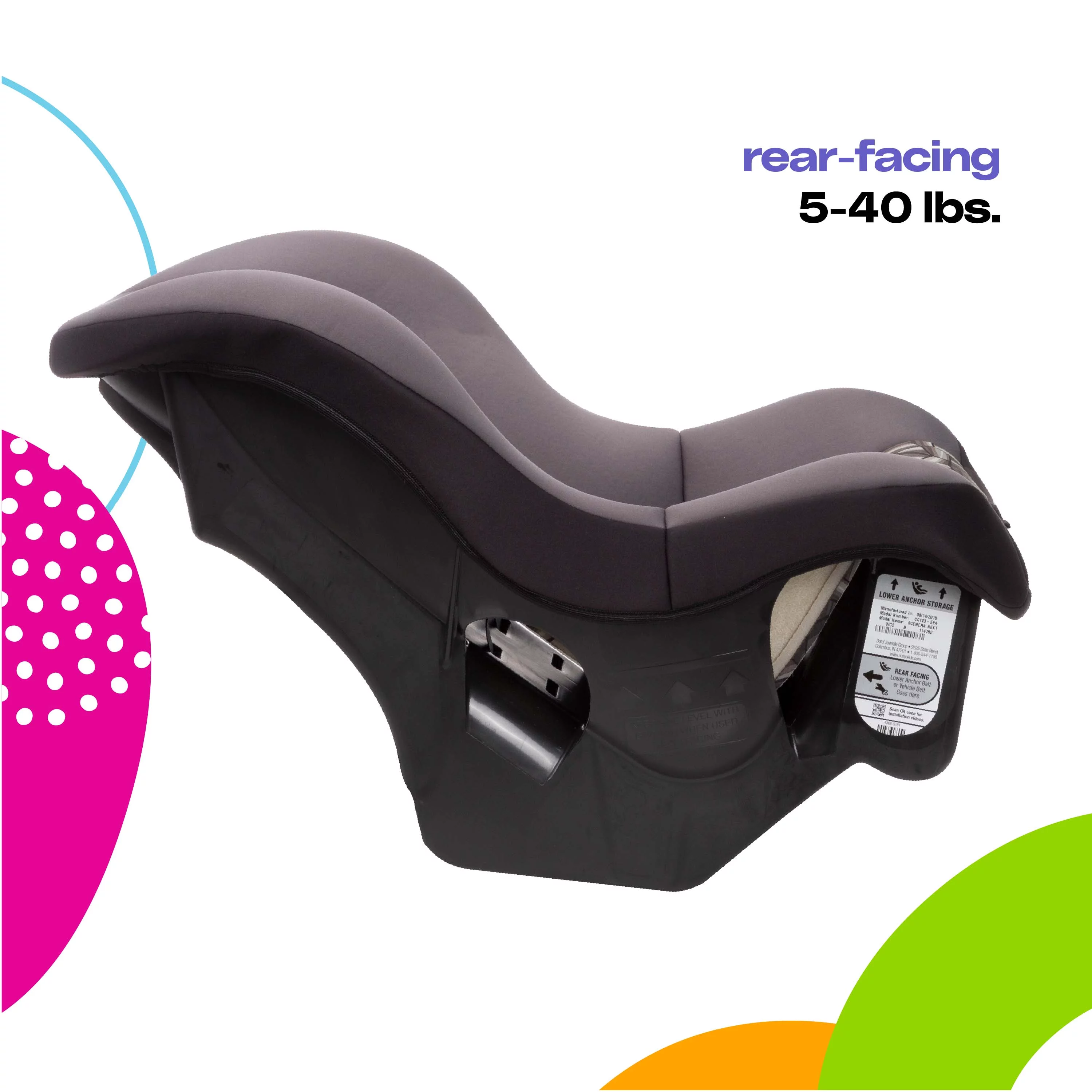 Cosco Kids Scenera NEXT Convertible Car Seat, Otto - MadeInUSA