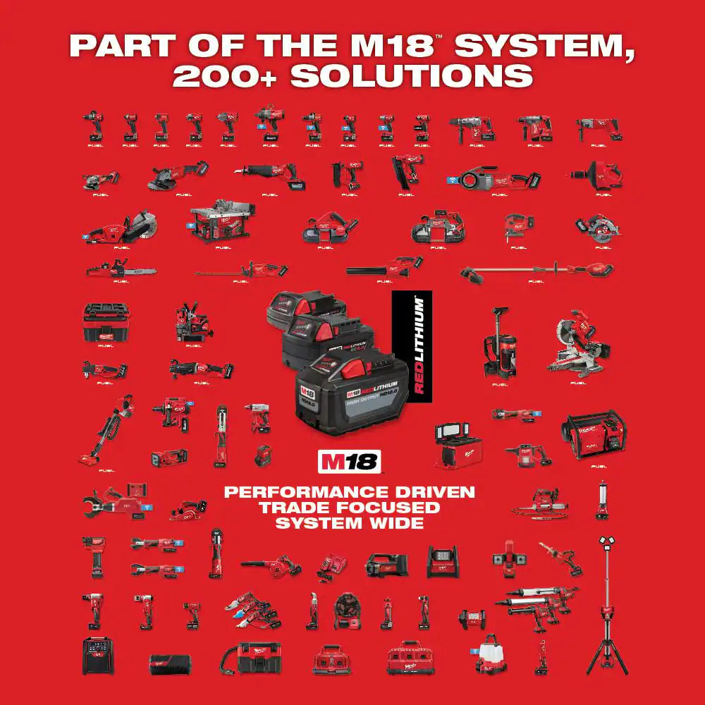 Milwaukee 282821272420272620 M18 18 V Lithium Ion Brushless Cordless String Trimmer, M18 FUEL Blower and M18 FUEL Hedge Trimmer 6.0Ah Kit 3 Tool - MadeInUSA
