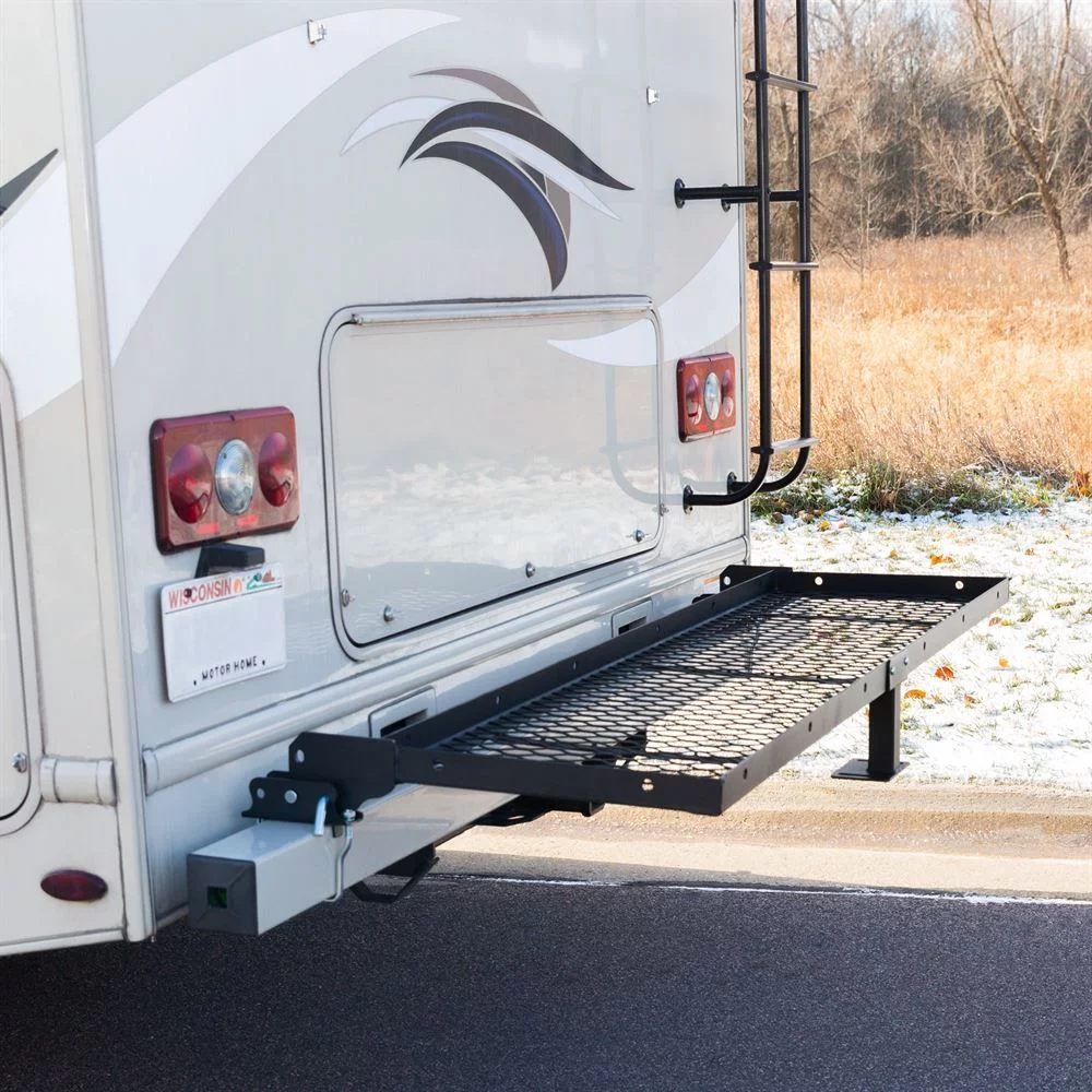 Elevate Outdoor 71.75in W Rear RV Frame Storage Rack - 200 lb. Capacity - MadeInUSA