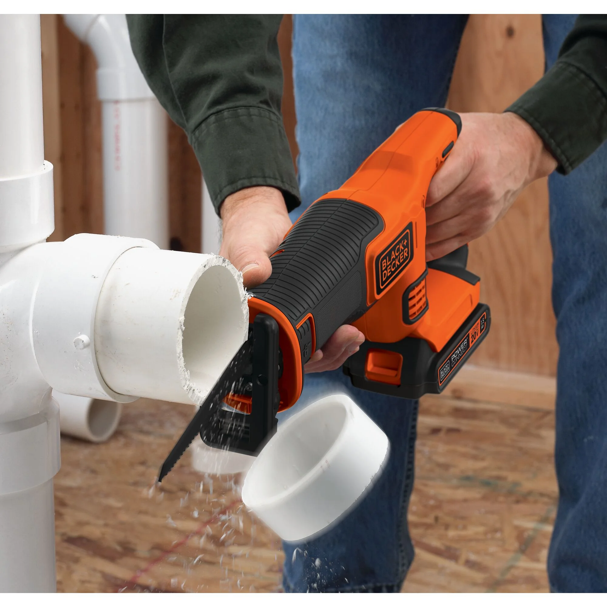 Black & Decker 20 Volt 4-Tool Kit with Drill, Circular Saw, Reciprocating Saw, and Work Light, BD4KITCD7CSRSL - MadeInUSA