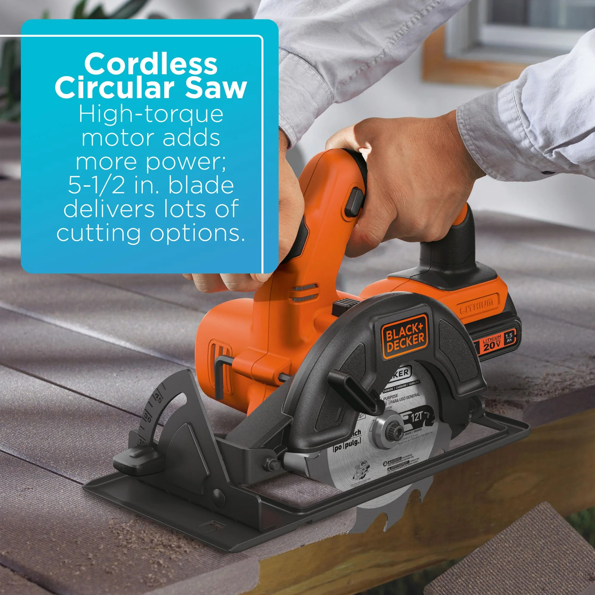 Black & Decker 20 Volt 4-Tool Kit with Drill, Circular Saw, Reciprocating Saw, and Work Light, BD4KITCD7CSRSL - MadeInUSA