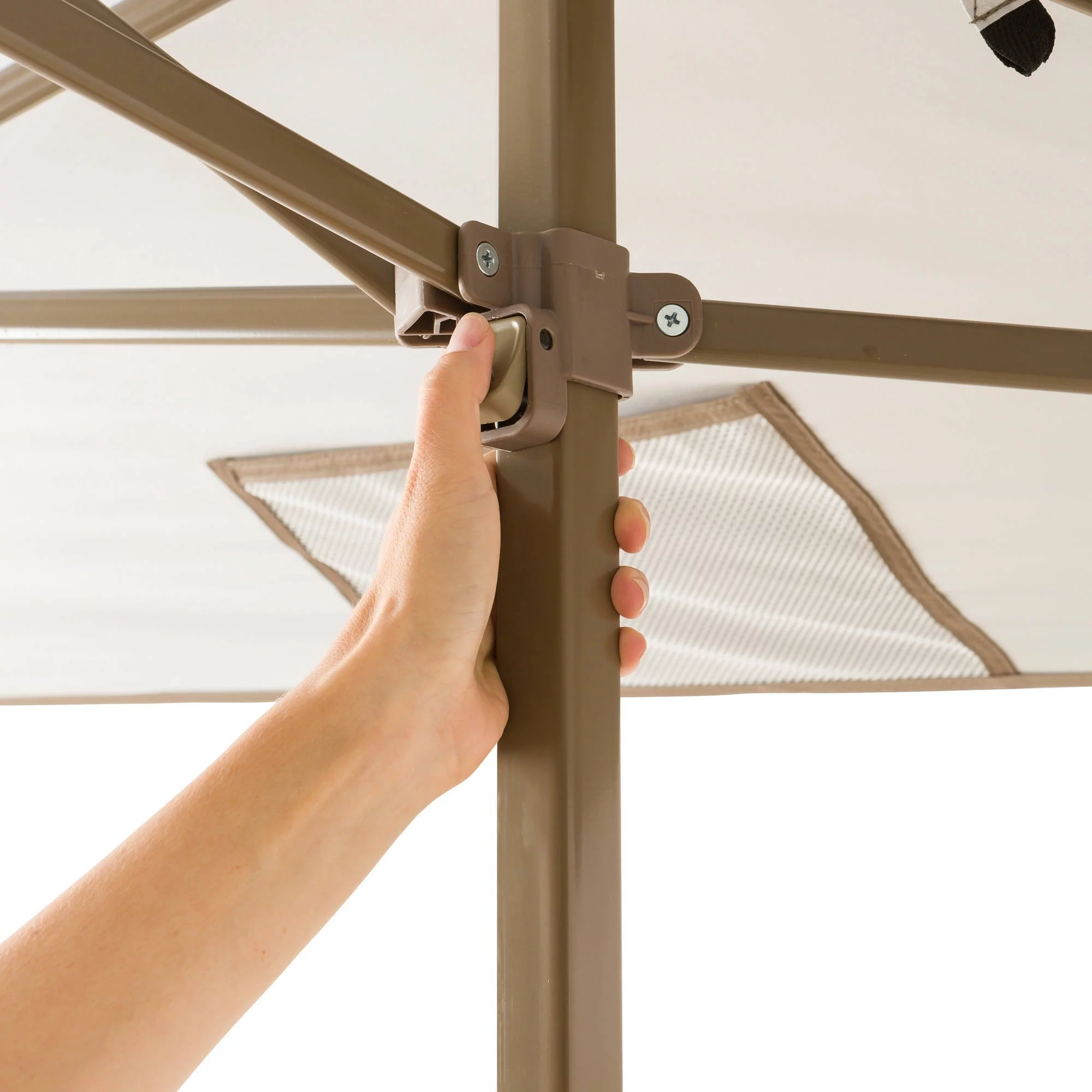 Ozark Trail 13' x 13' Beige Instant Outdoor Canopy with UV Protection - MadeInUSA