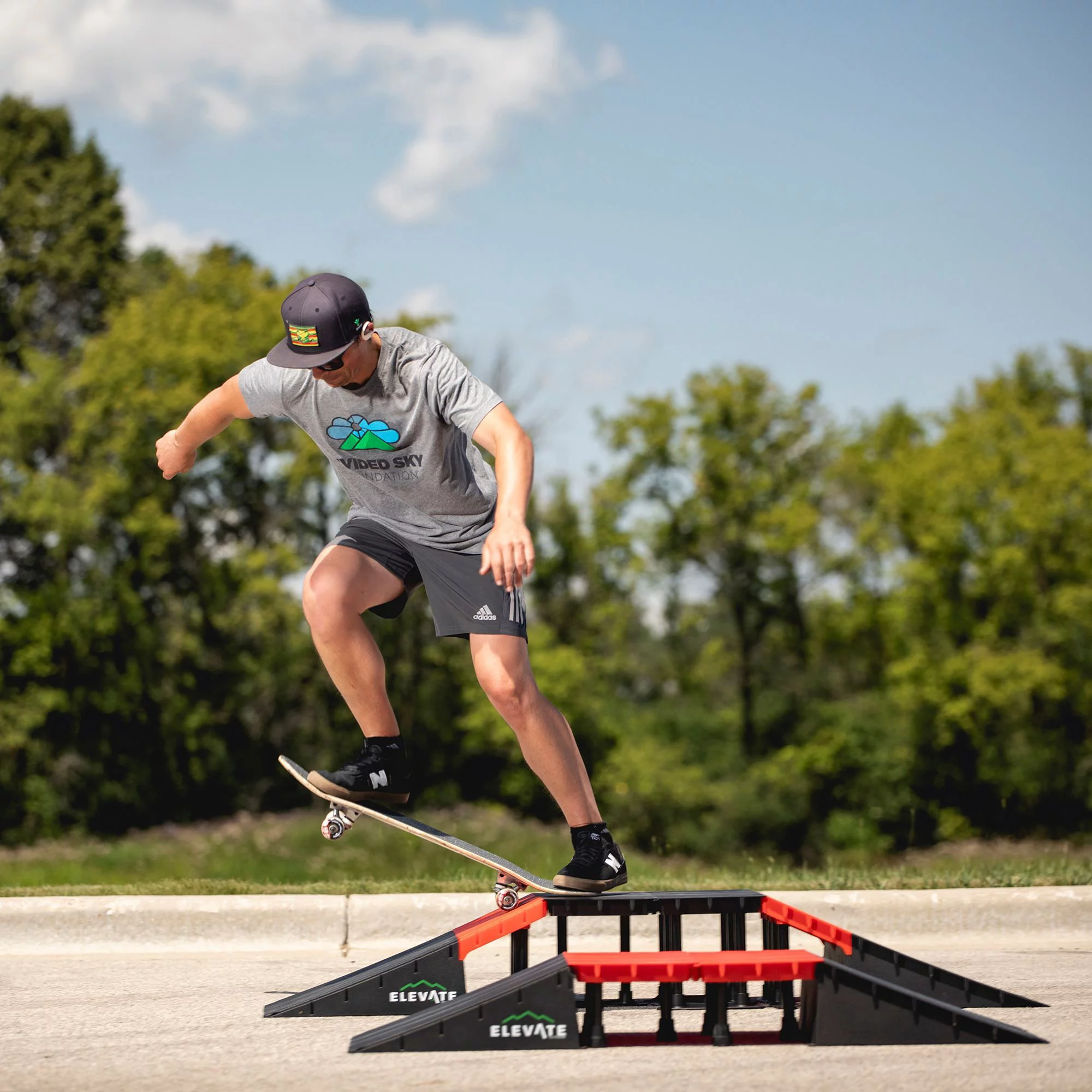 Elevate Outdoor Mini EZ-Link Skateboard Ramp Set with Slopes - MadeInUSA