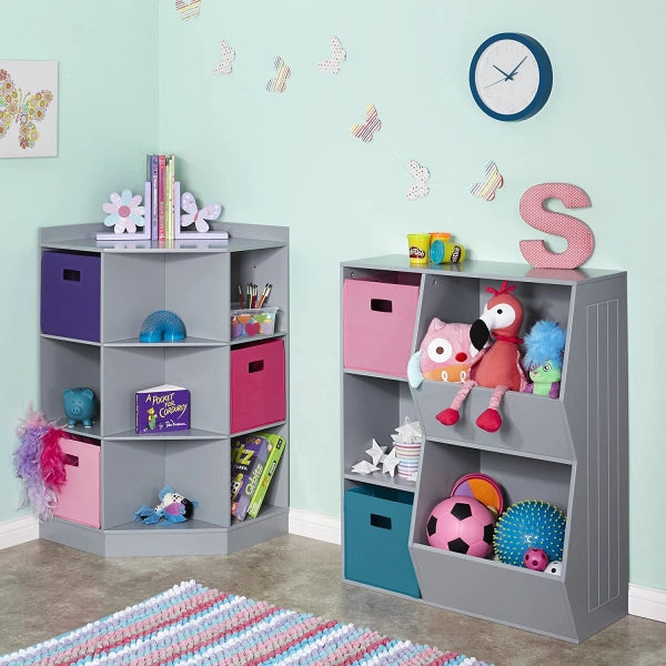 RiverRidge Gray Composite Kids Bookcase 30.13in W x 36.69in H x 13.75in D - MadeInUSA