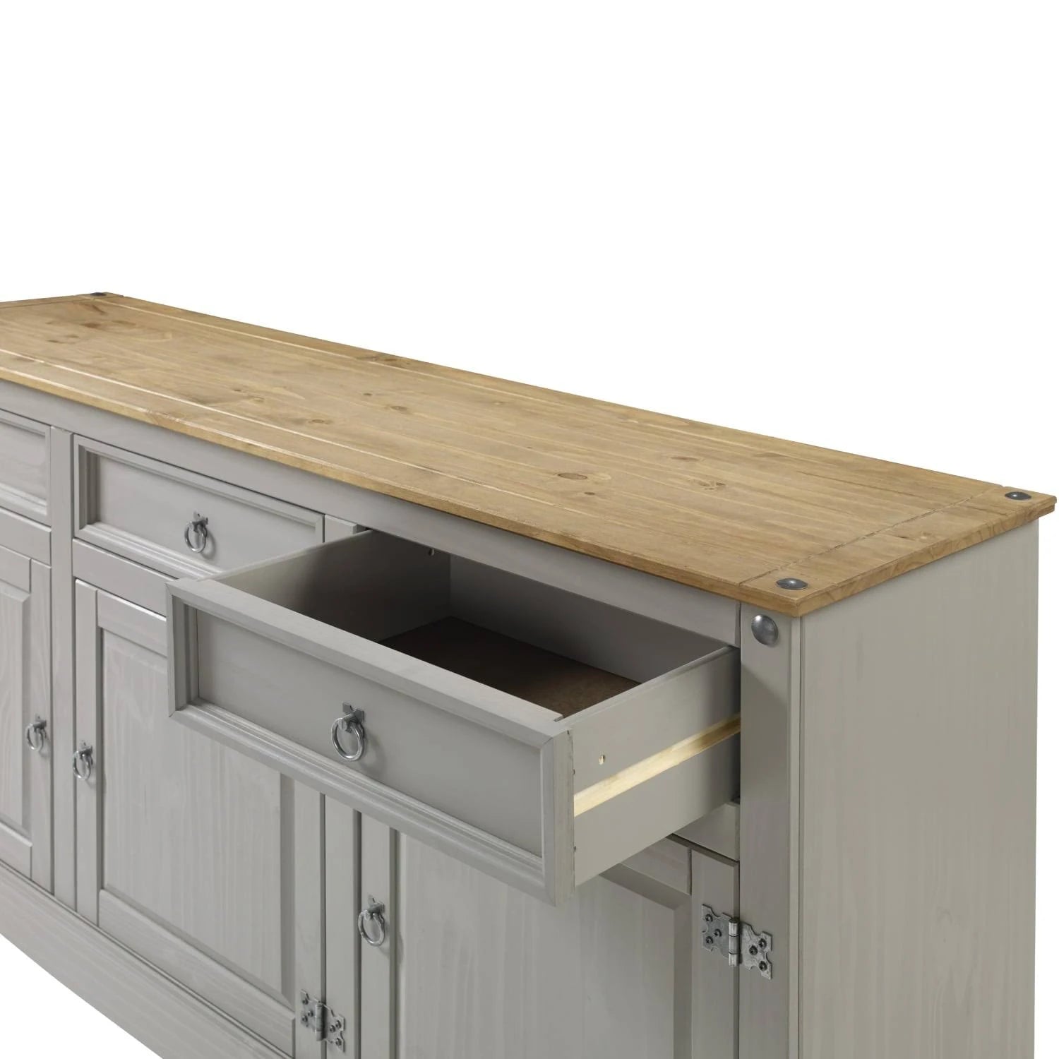 Wood Buffet Sideboard Corona Gray | Furniture Dash COG917 - MadeInUSA