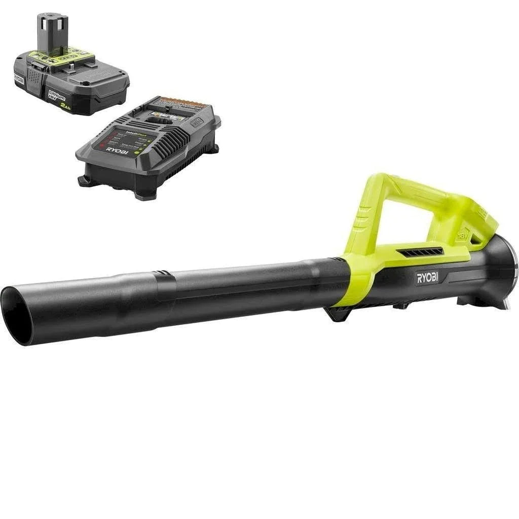 Ryobi One+ 90 MPH 200 CFM 18-Volt Lithium-Ion Cordless Leaf Blower - MadeInUSA