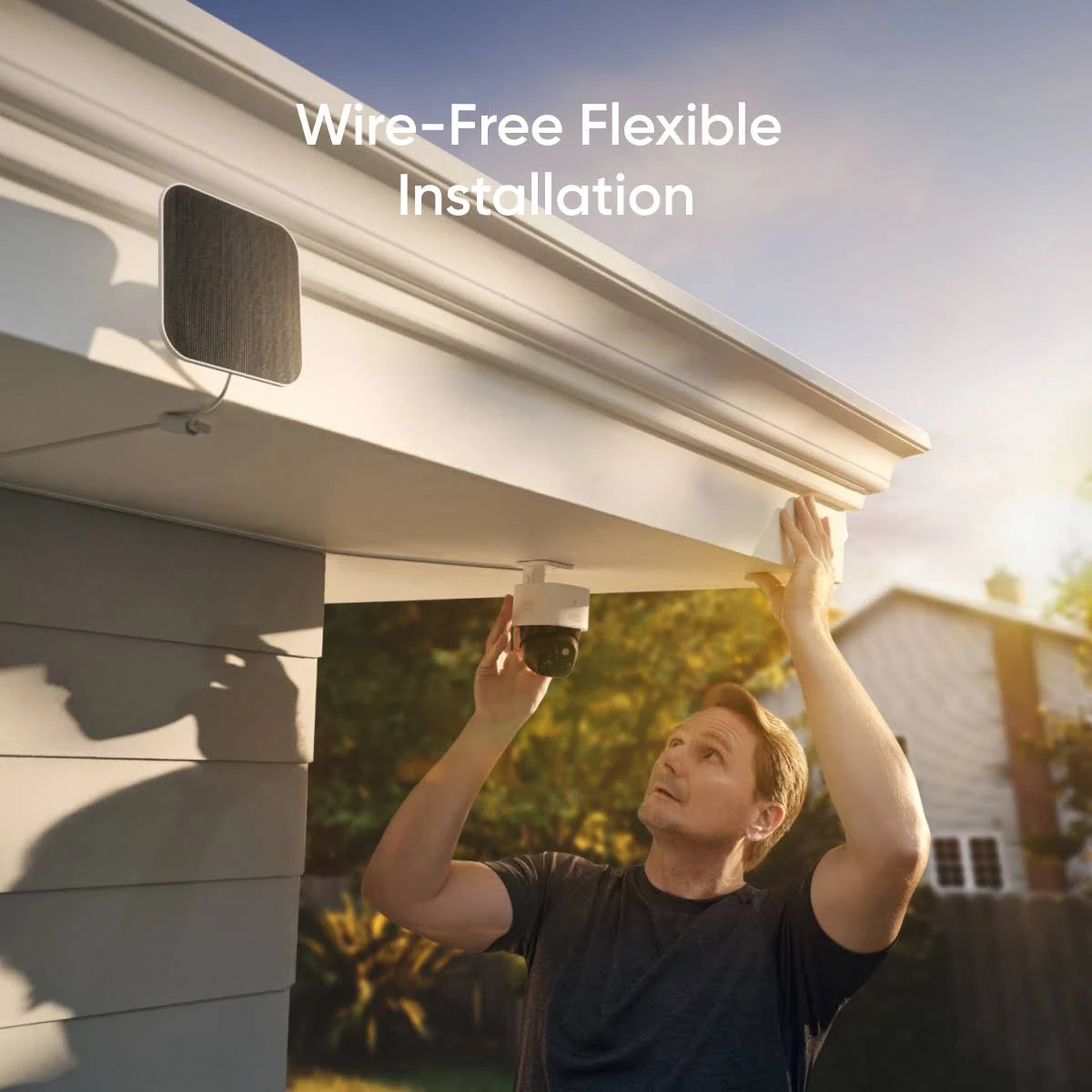 Eufy Security SoloCam S340, Solar Security Camera, Wireless Outdoor Camera, 360° Pan & Tilt Surveillance, No Blind Spots, 2.4 GHz Wi-Fi, No Monthly T81701W1 - MadeInUSA