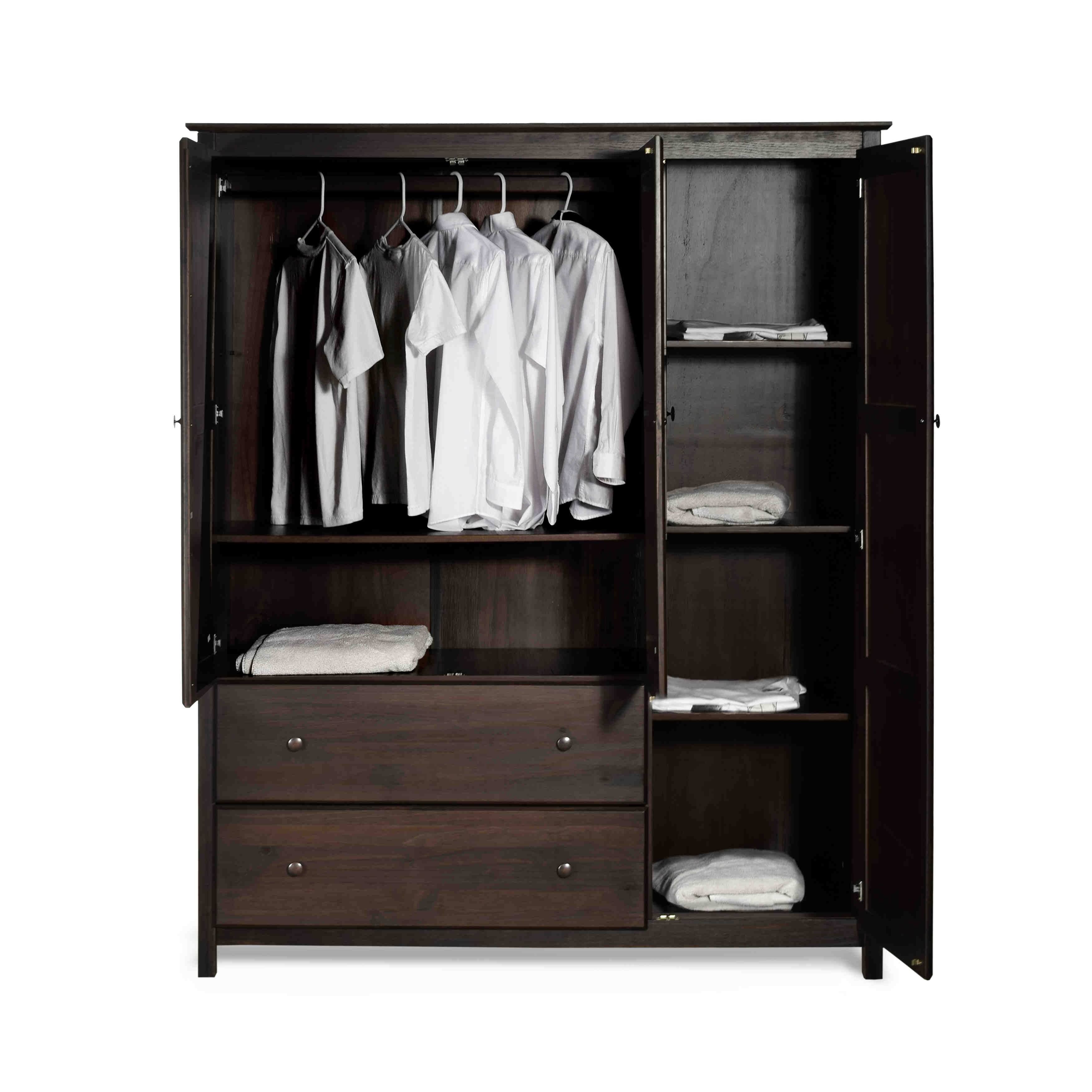 Grain Wood Furniture Sheila Armoire; Walnut - MadeInUSA