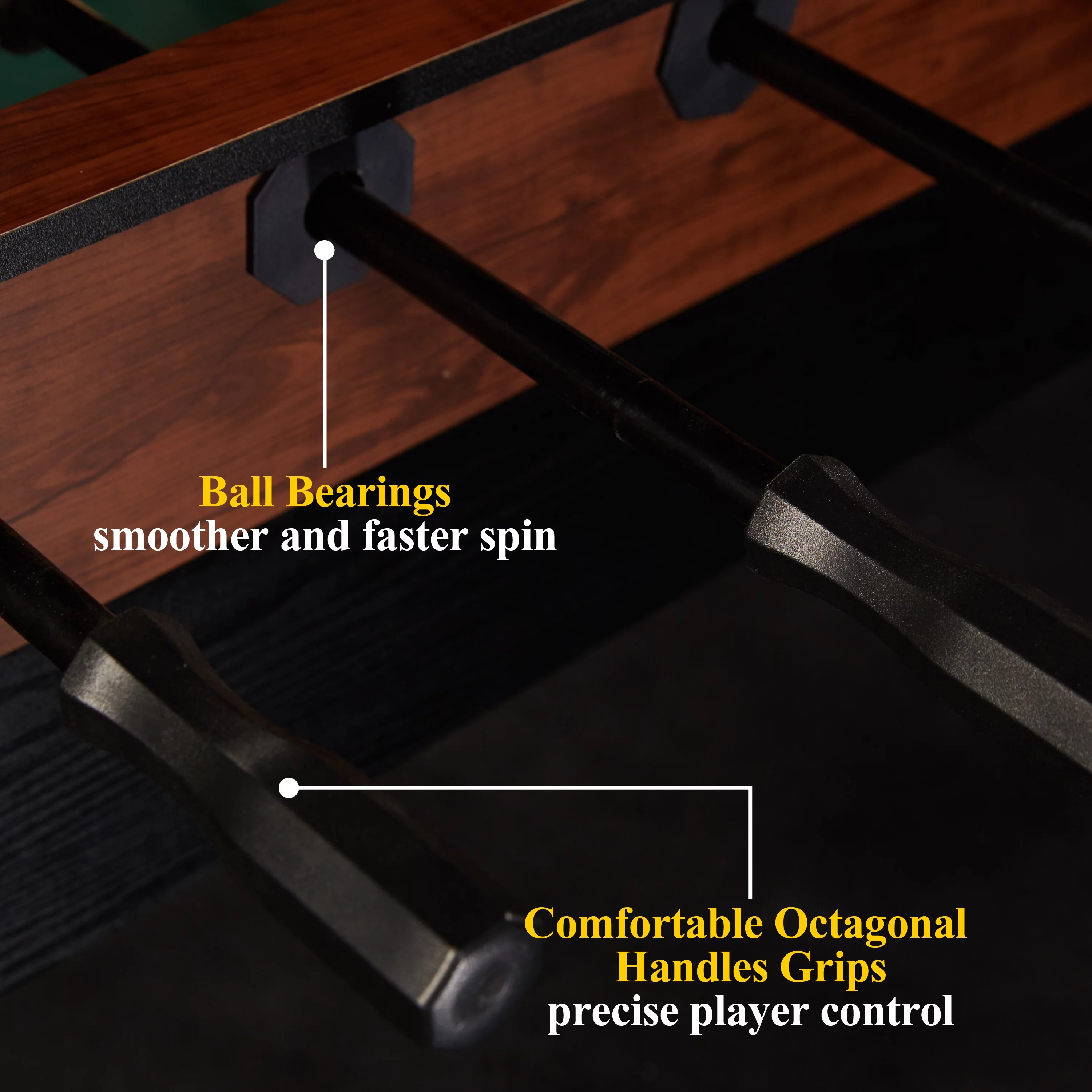 Barrington 54 Furniture Style Foosball Game Table, 54 inch x 27.25 inch x 34 inch - MadeInUSA