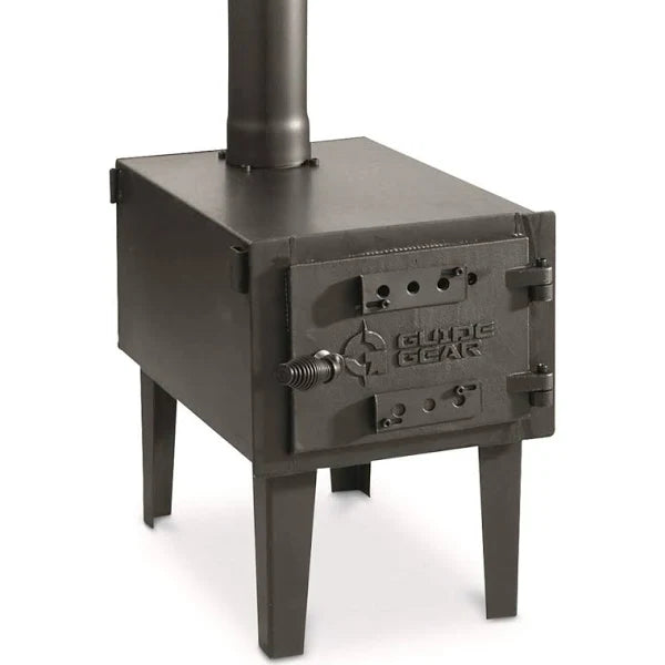 Guide Gear Outdoor Wood Stove, Black - MadeInUSA