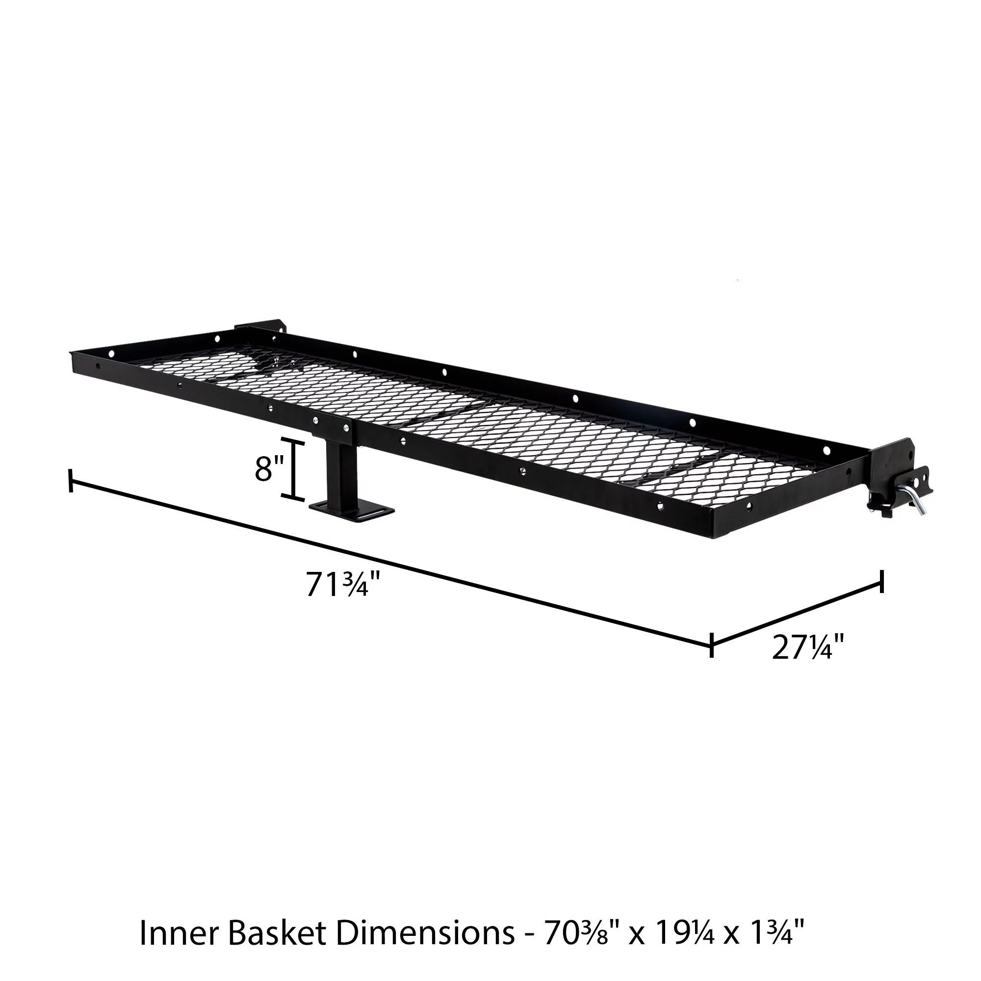 Elevate Outdoor 71.75in W Rear RV Frame Storage Rack - 200 lb. Capacity - MadeInUSA