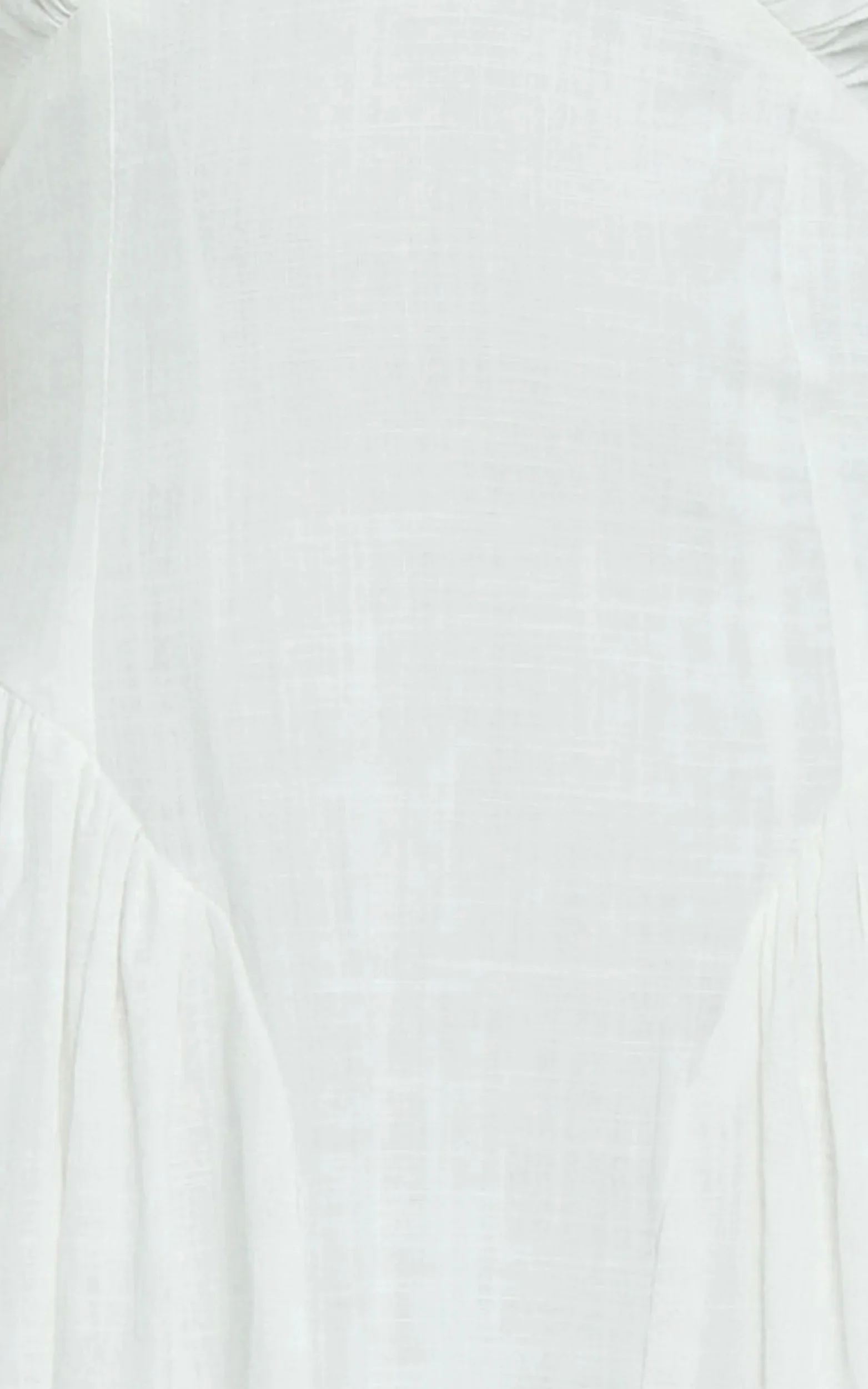 Athena Midi Dress Halter Drop Waist Dress in White