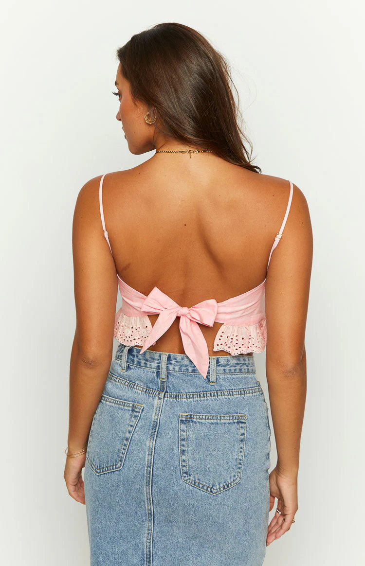 Sandi Pink Crop Top