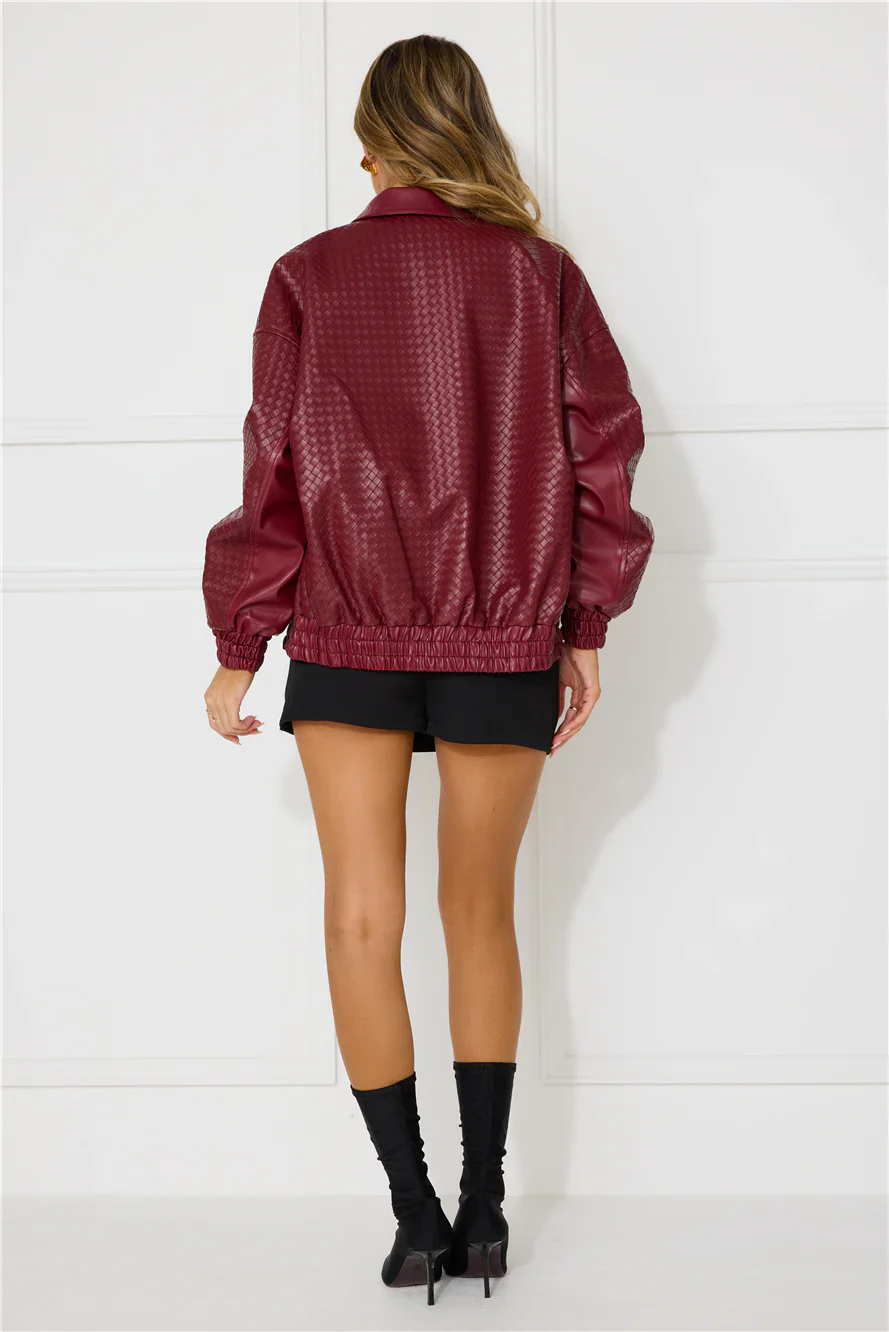 Kenny Bomber Dark Burgundy