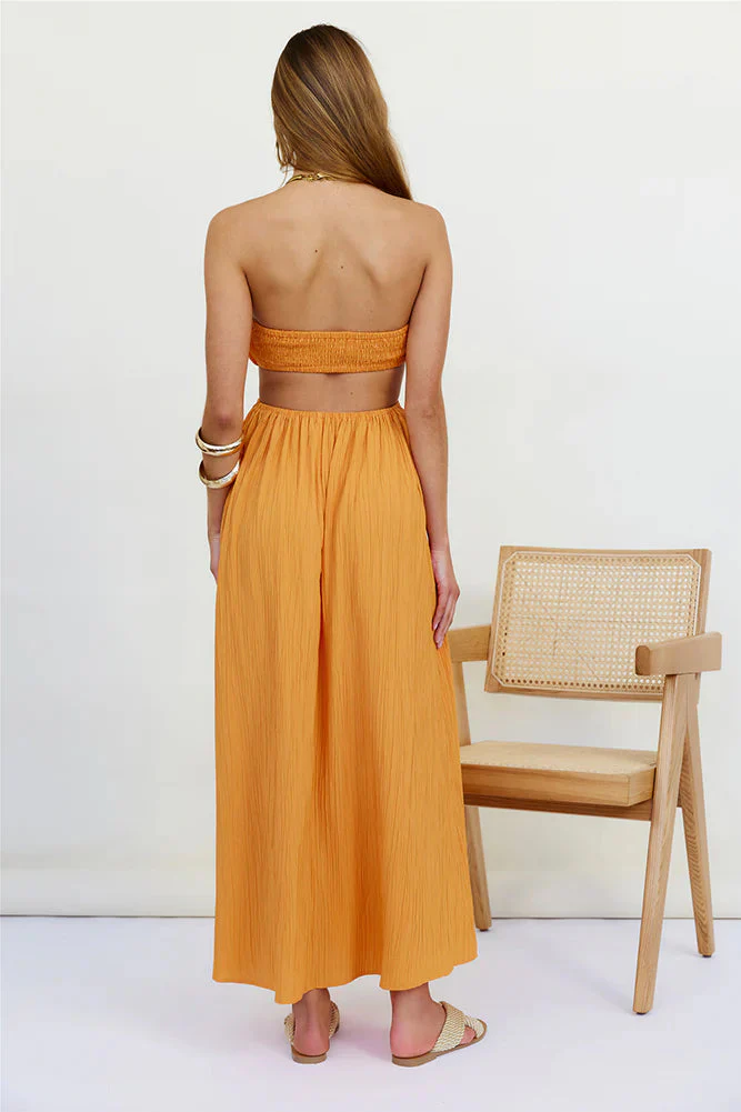 Delphina Maxi Dress Orange