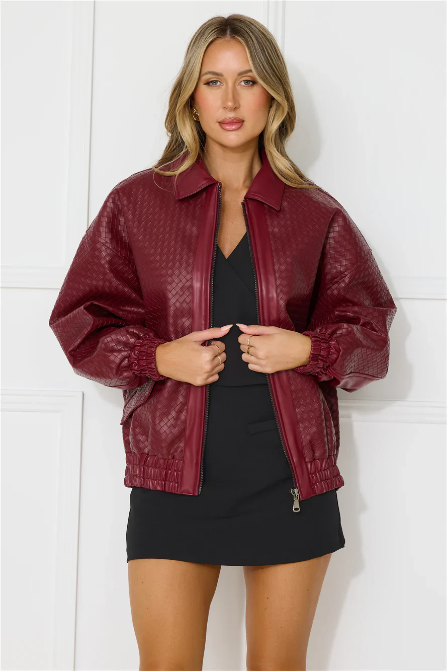 Kenny Bomber Dark Burgundy
