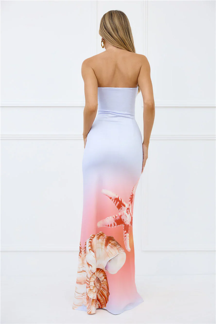 Kleo Maxi Dress Ice Blue Ombre