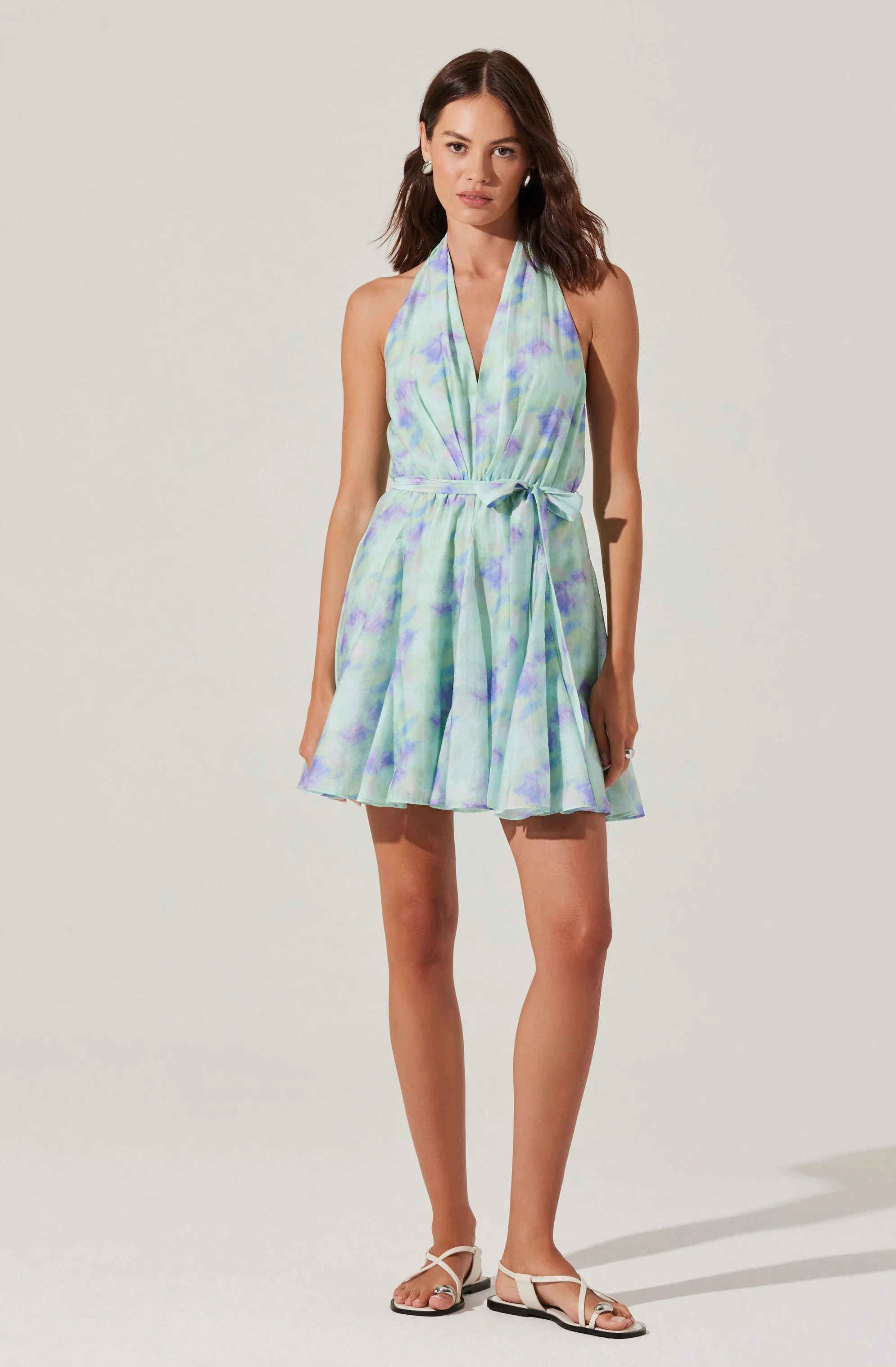 Clare Halter Neck Mini Dress