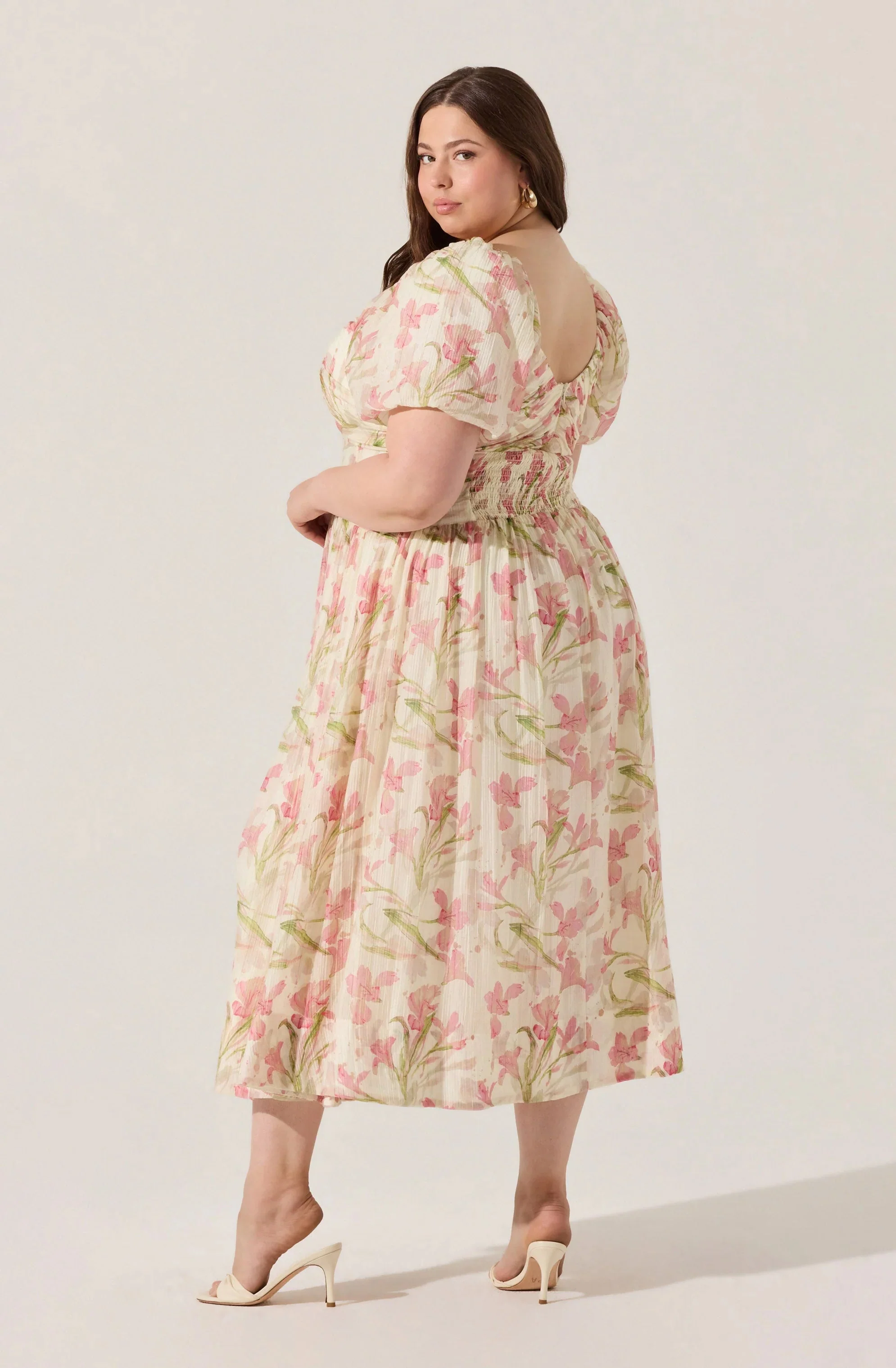 Sasilia Floral Puff Sleeve Dress