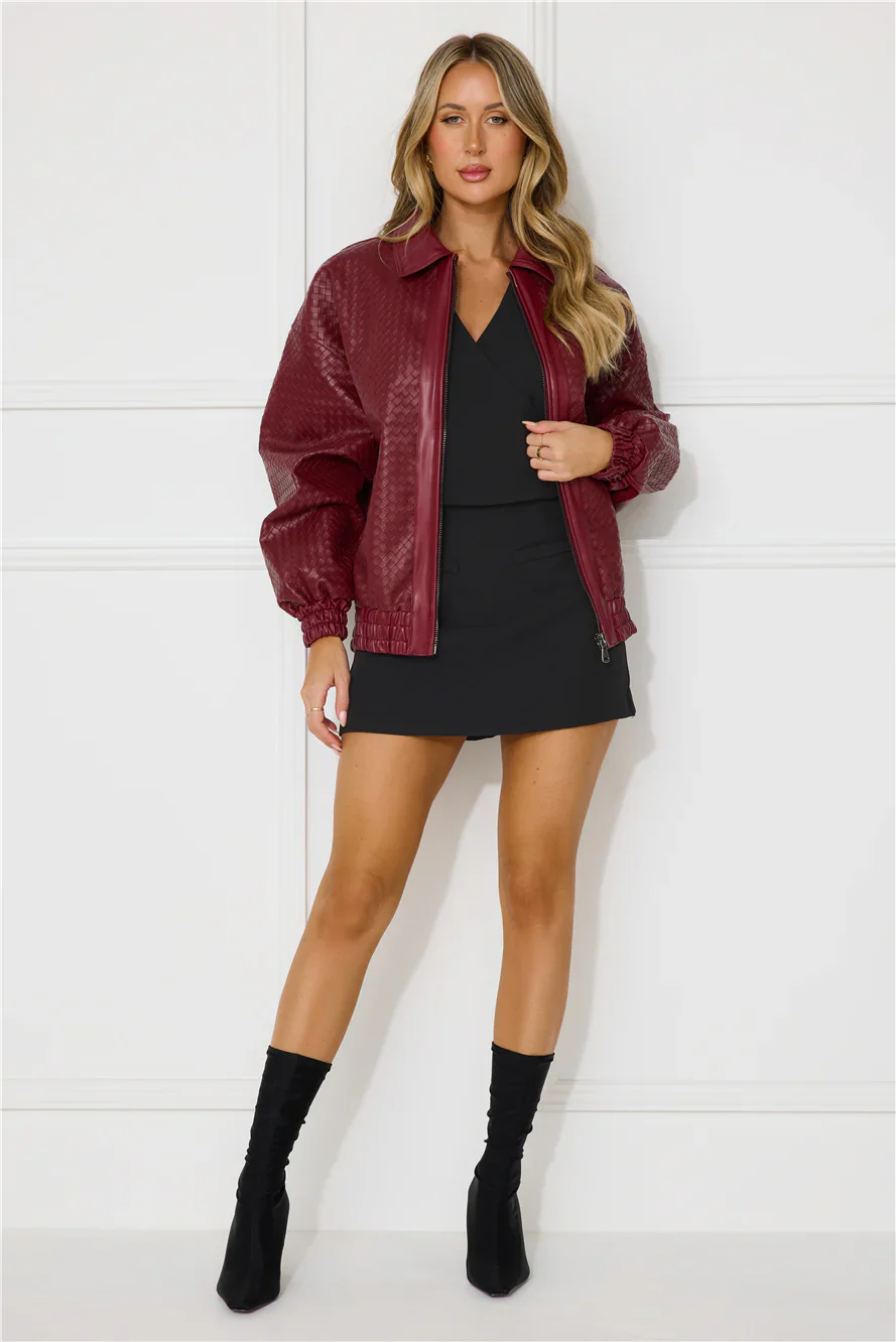Kenny Bomber Dark Burgundy