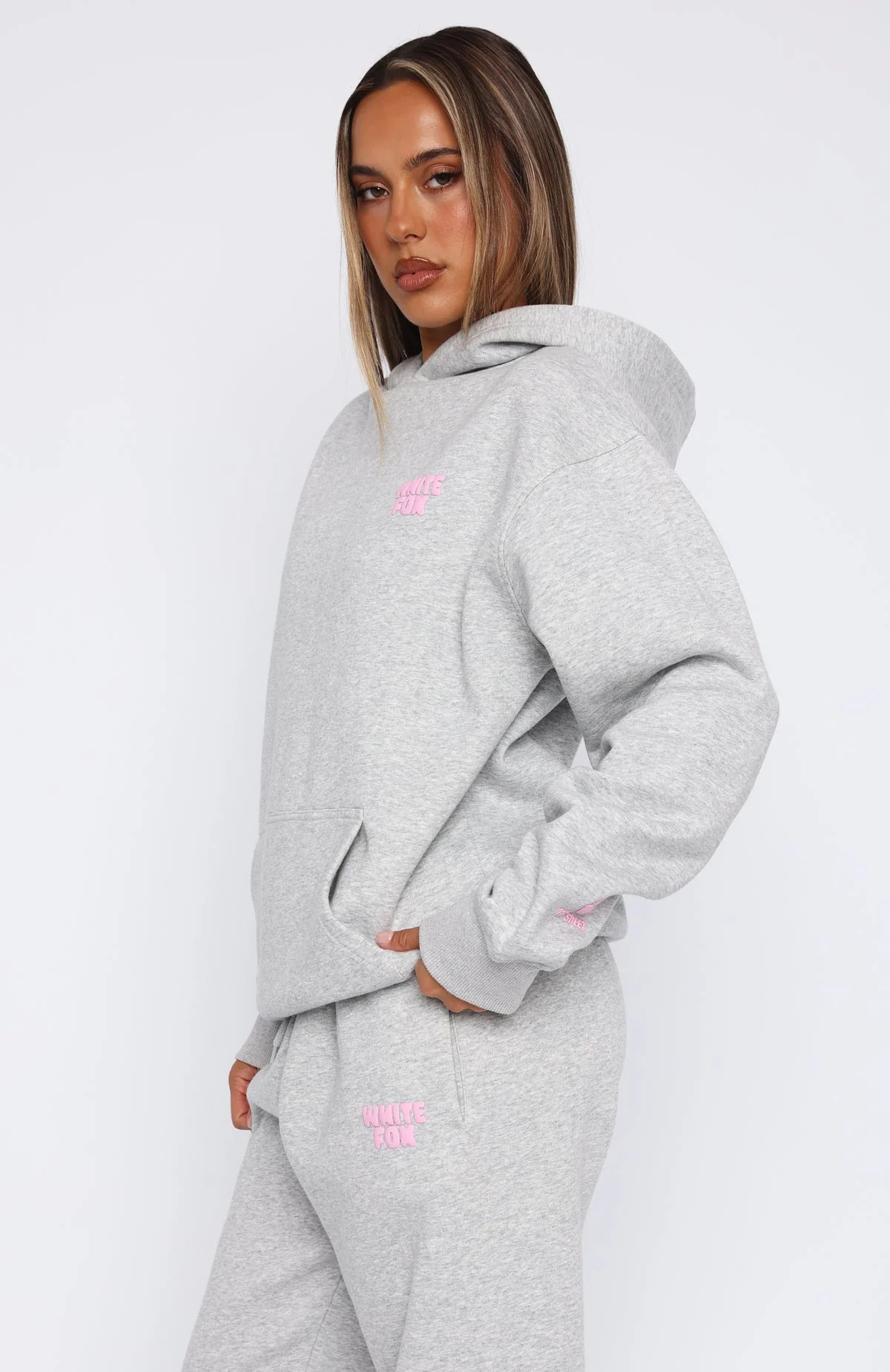 11th Street Keeping It Real Oversized Hoodie Jelly Bean
