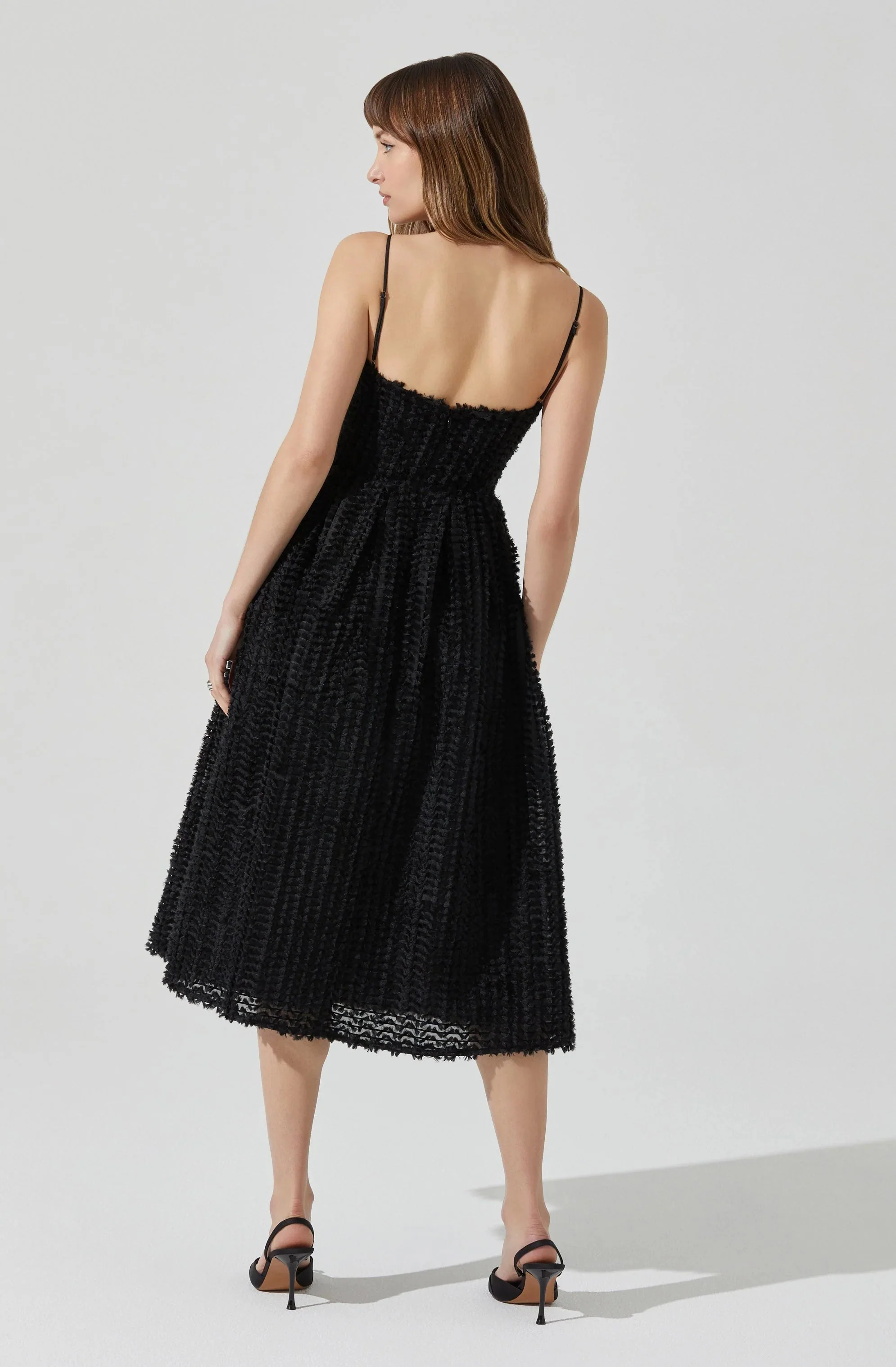 Avani Textured Midi Dress