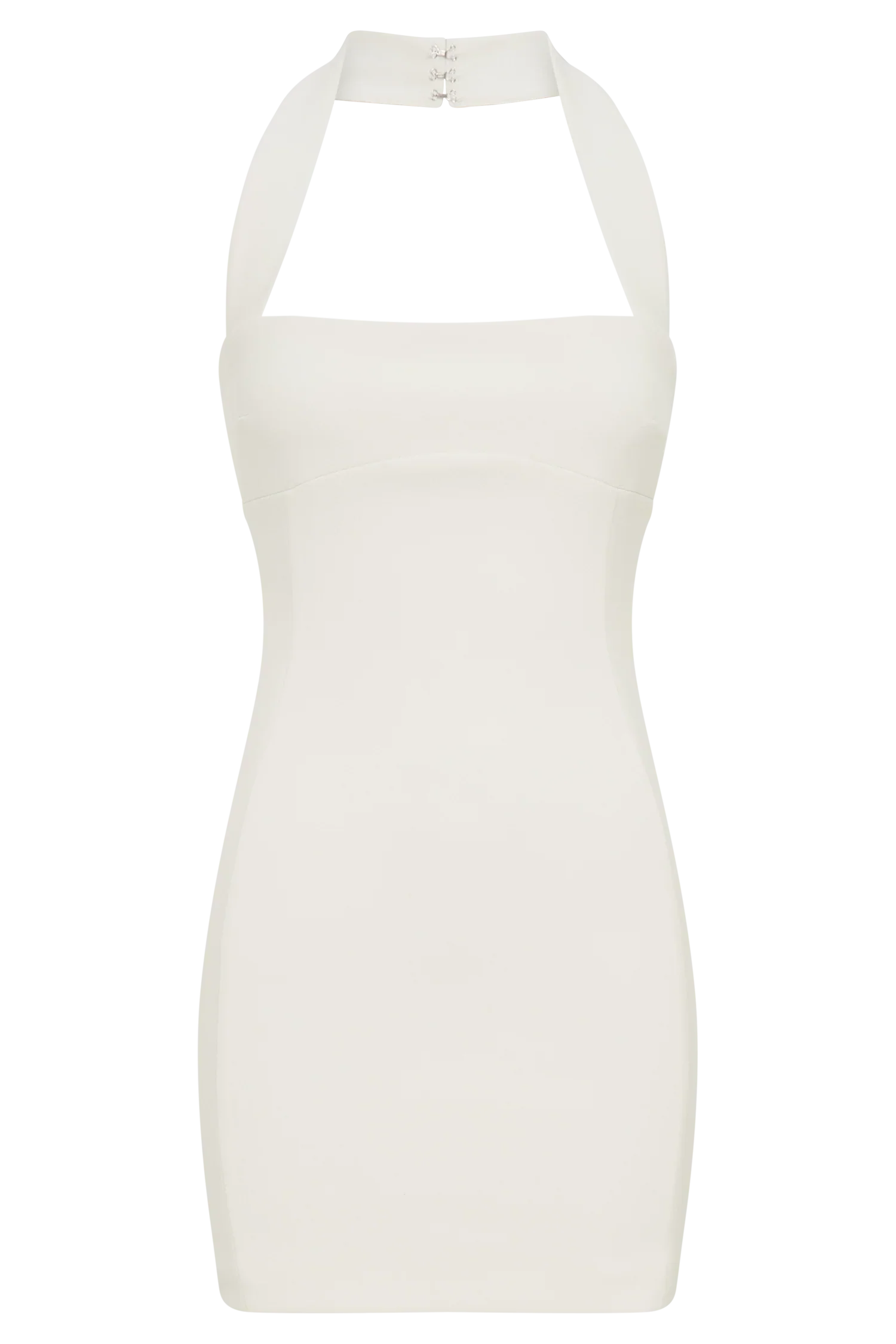 Amelita Suiting Halter Mini Dress - Ivory