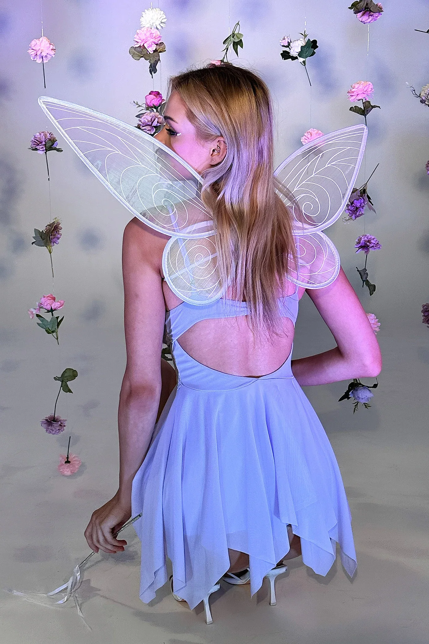 Fairy Wings & Wand - White