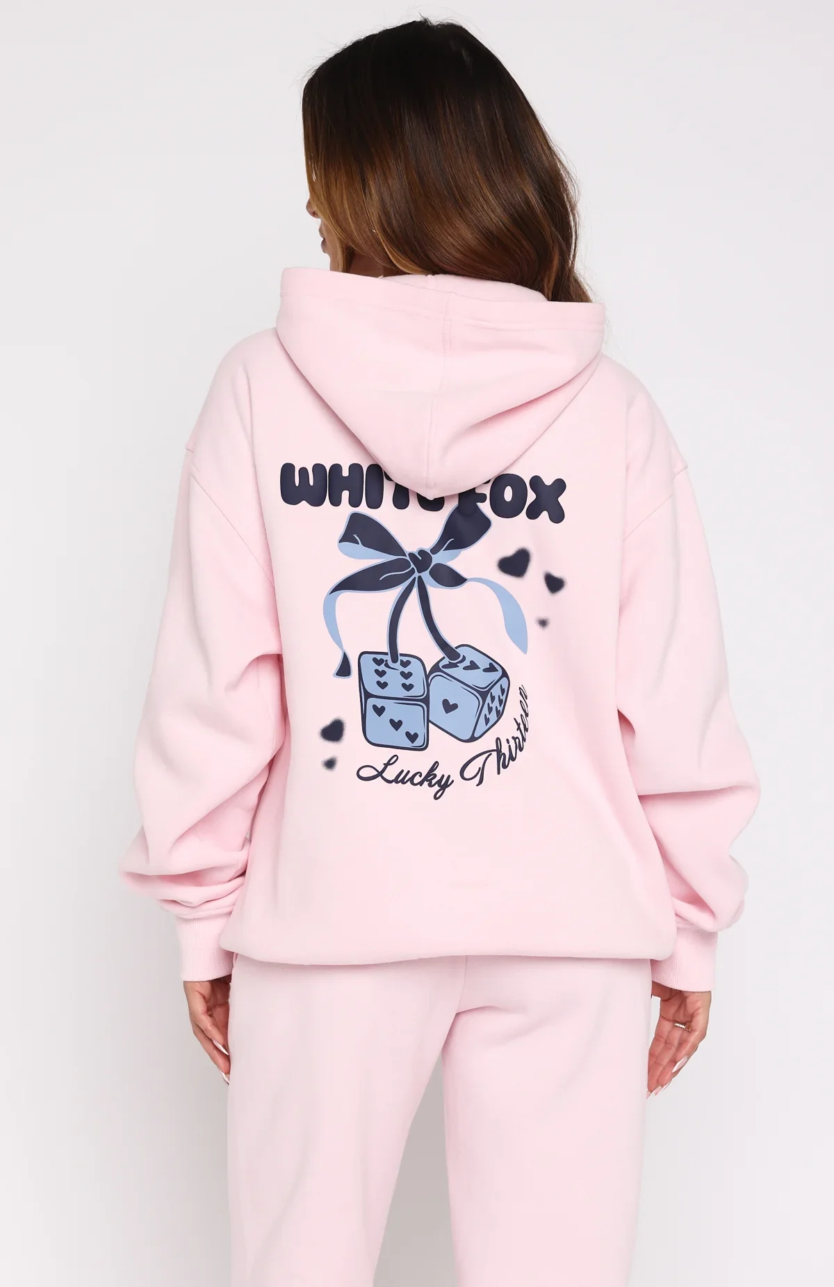 Lucky Thirteen Cheyenne Oversized Hoodie Soft Pink