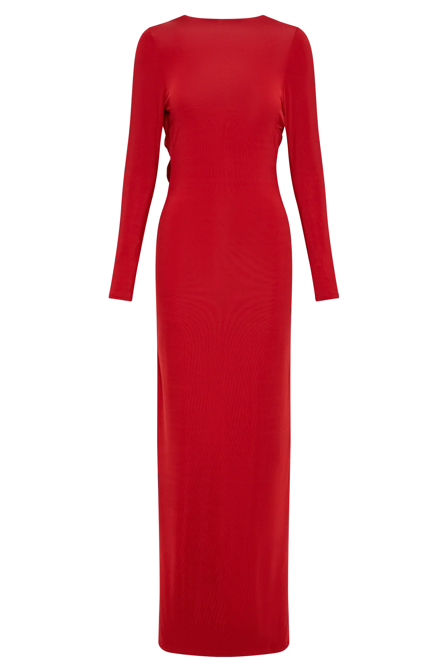 Bennett Slinky Long Sleeve Maxi Dress - Ruby