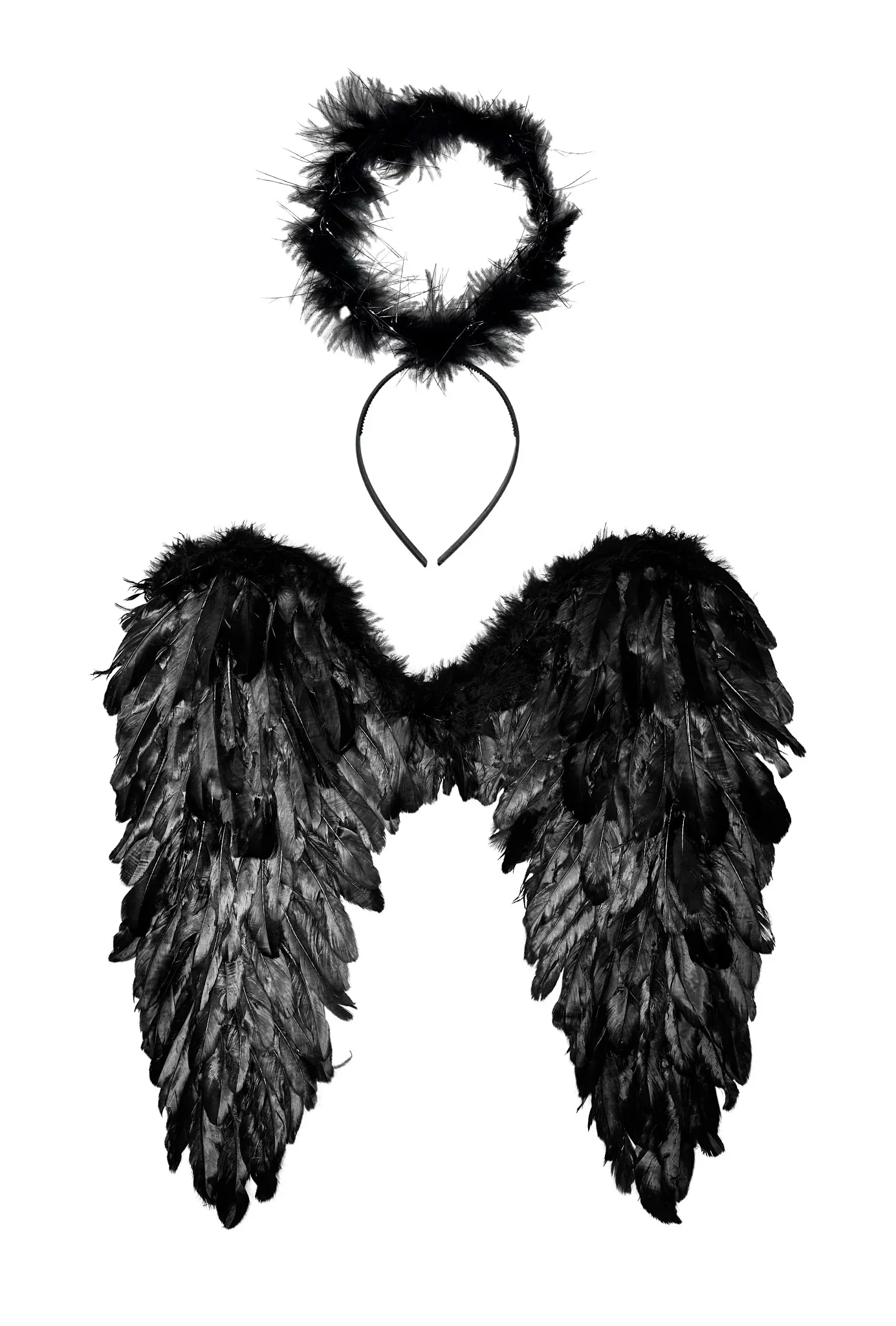 Angel Wings & Halo - Black