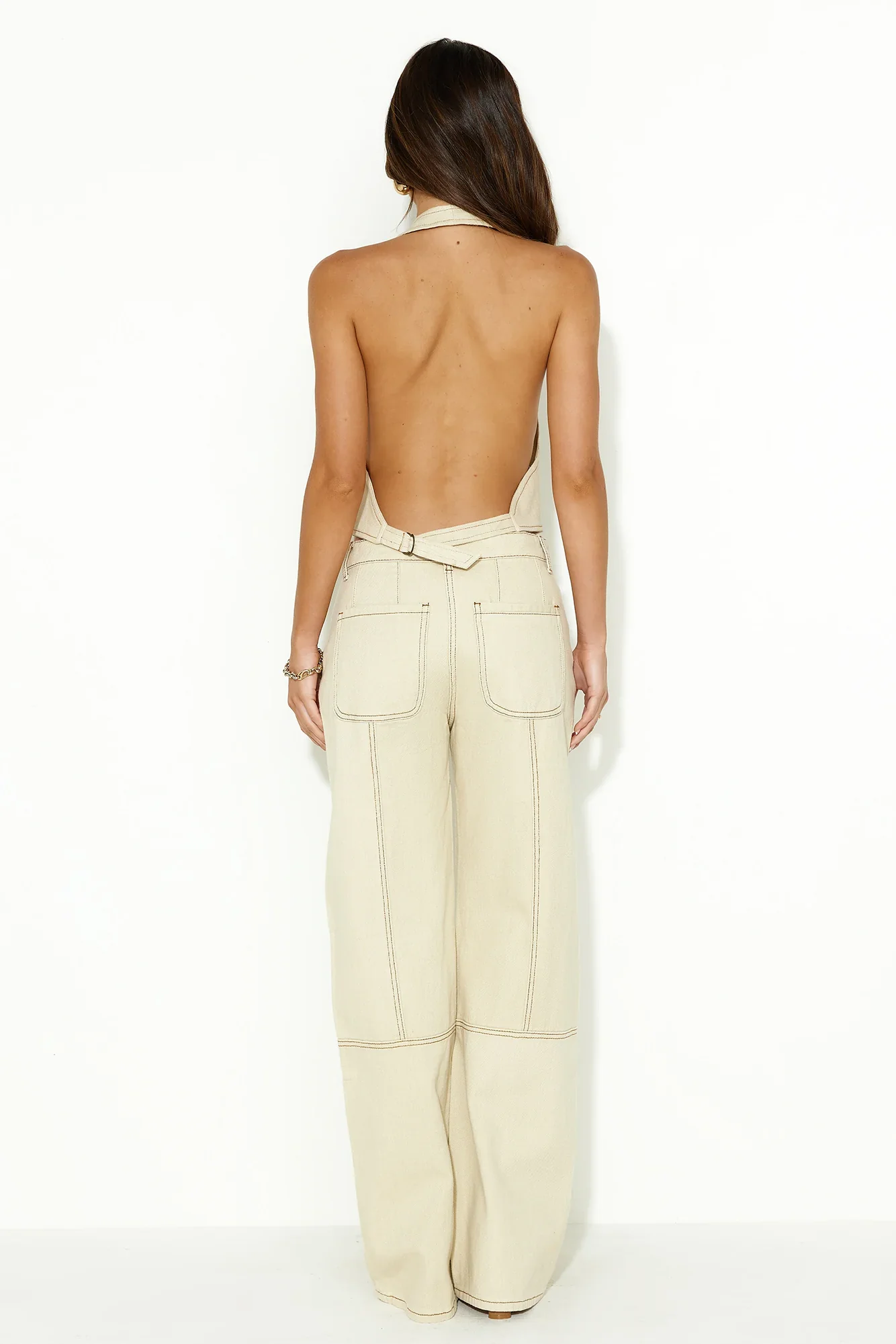 LIONESS Je Suis Halter Ecru