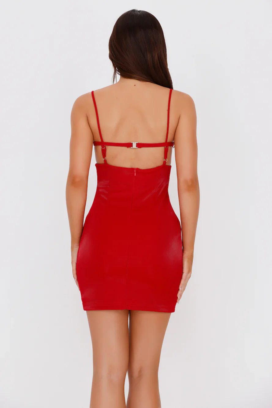 Lady Of Luxe Mini Dress Red