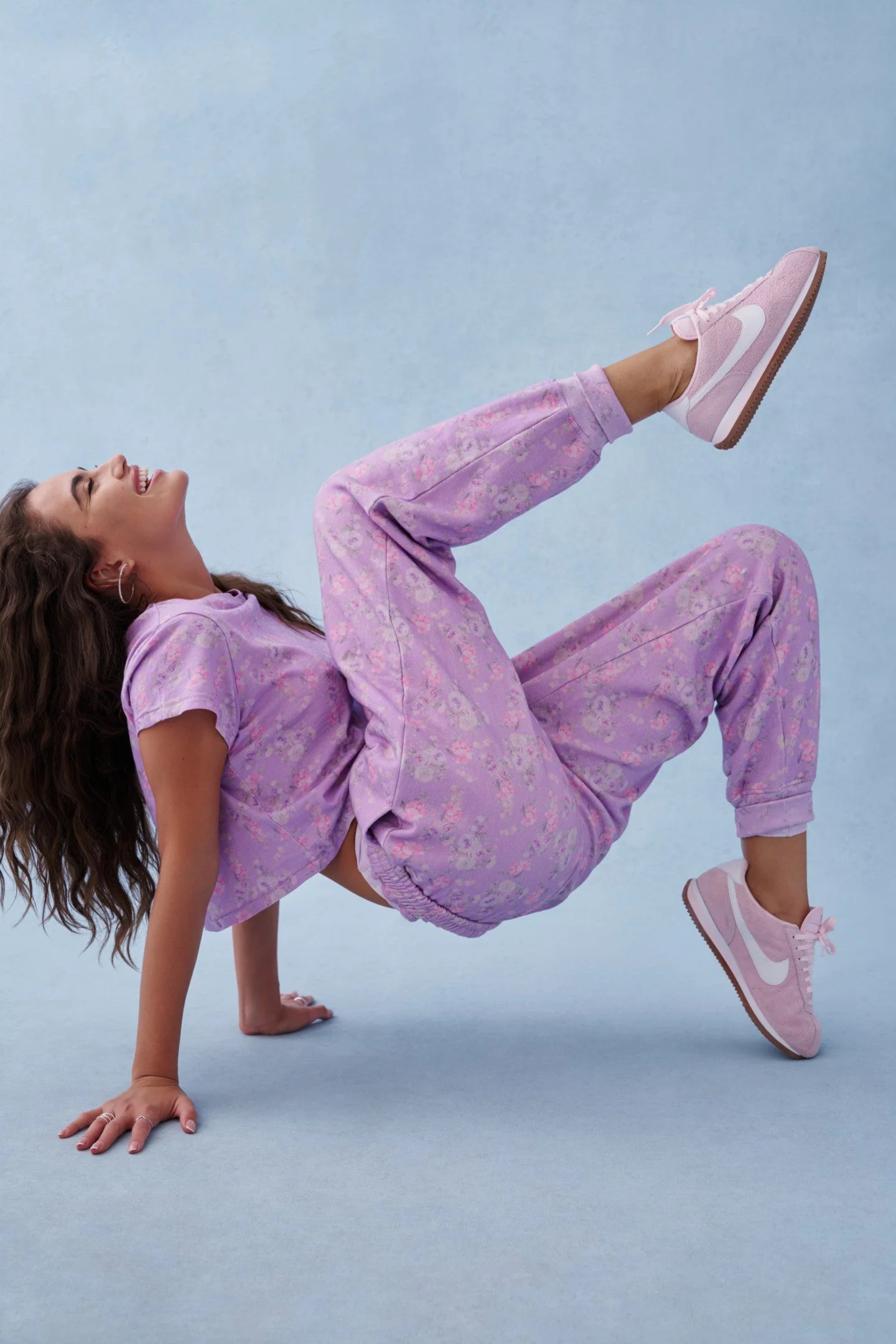 Lolana Floral Cotton Sweatpants